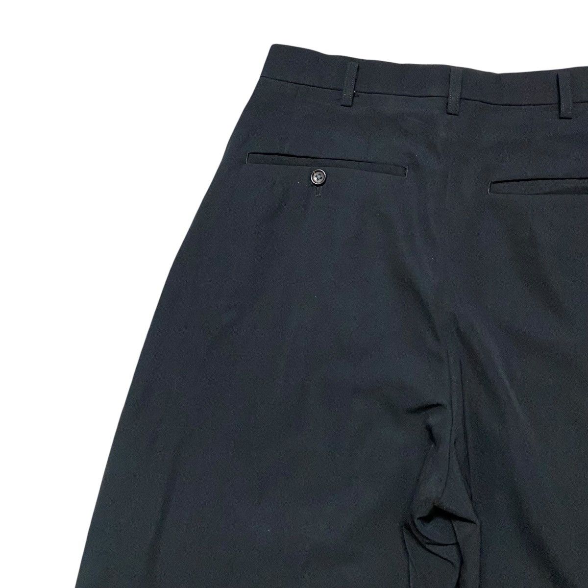 Yohji Yamamoto SS2001 Ys For Men Black Wool Rayon Baggy Pants Size US 28 / EU 44 - 12 Thumbnail