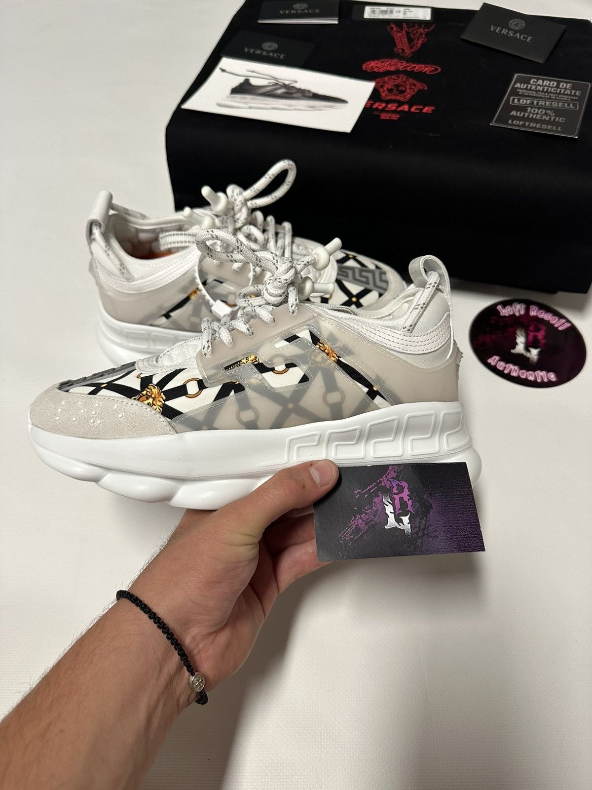 Versace Versace chain reaction size 37 fit 37-38 Size US 6.5 / IT 36.5 - 1 Thumbnail