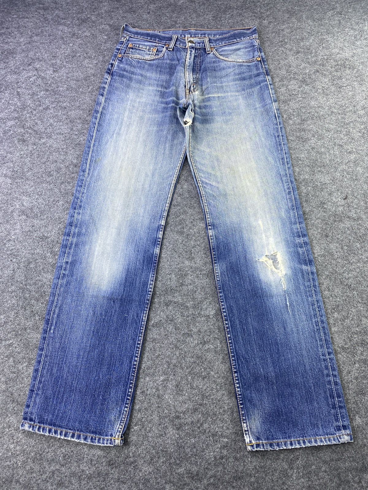 Jean × Levi's × Vintage Vintage Levis 502 Distresses Blue Wash Jeans - J881 Size US 32 / EU 48 - 2 Thumbnail