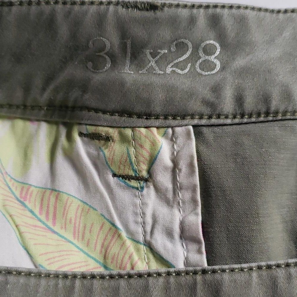 Tommy Bahama CT705 Tommy Bahama Army Green Straight Ankle Pant 31X 28 Size 30" / US 8 / IT 44 - 6 Thumbnail