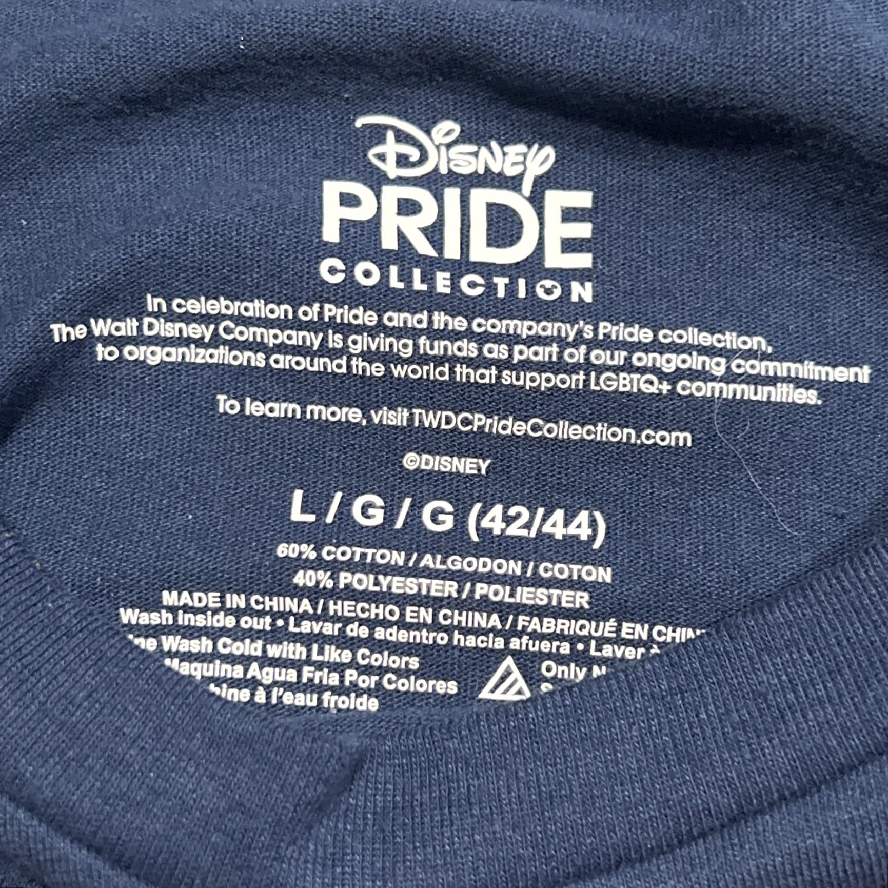 Disney Disney Pride Shirt Mens Large Mickey Mouse Be Proud Rainbow Pride Tee Size US L / EU 52-54 / 3 - 6 Thumbnail
