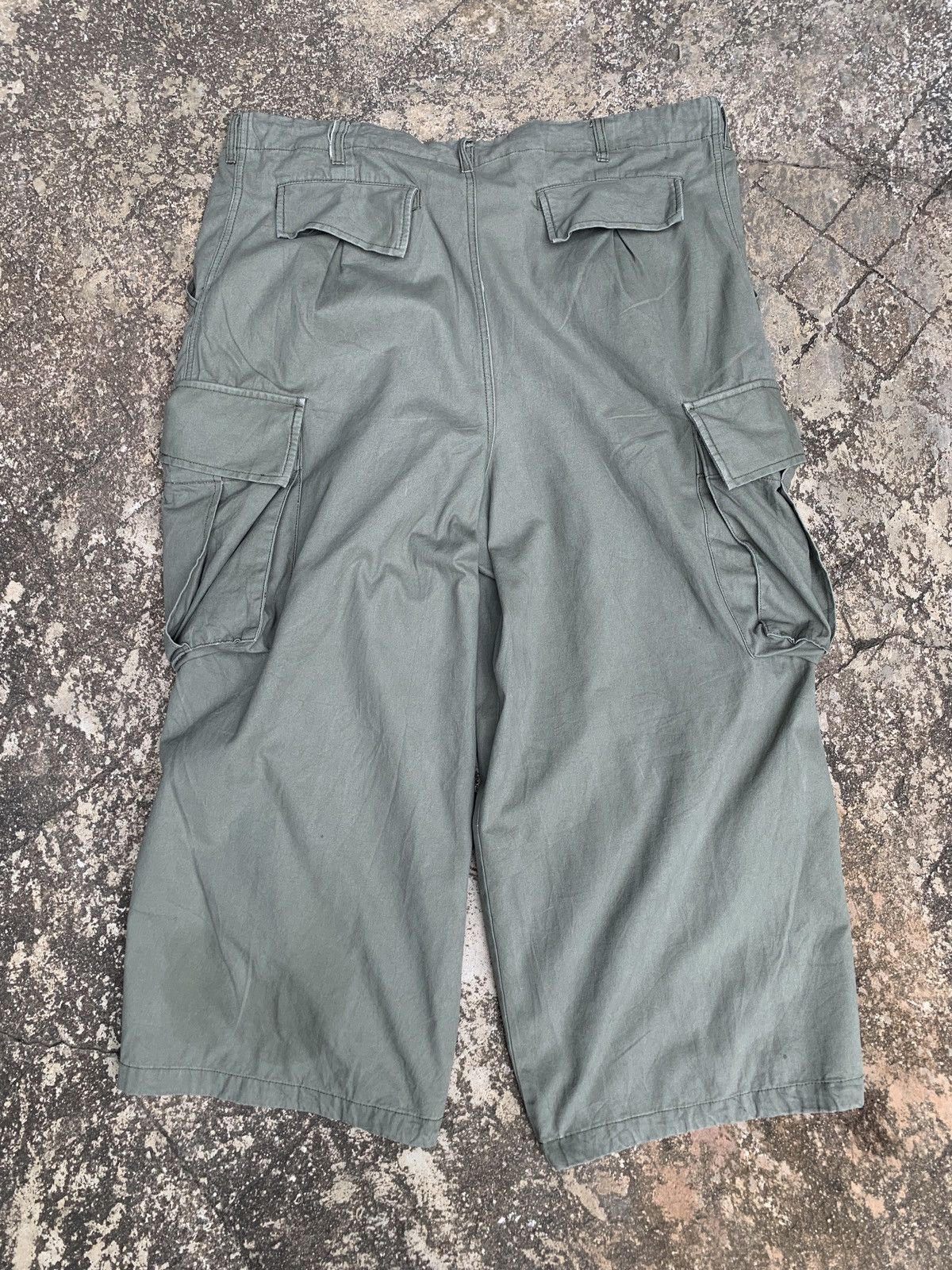 Japanese Brand China Crying Center Green Army Baggy Baloon Canvas Pants Size US 36 / EU 52 - 2 Thumbnail