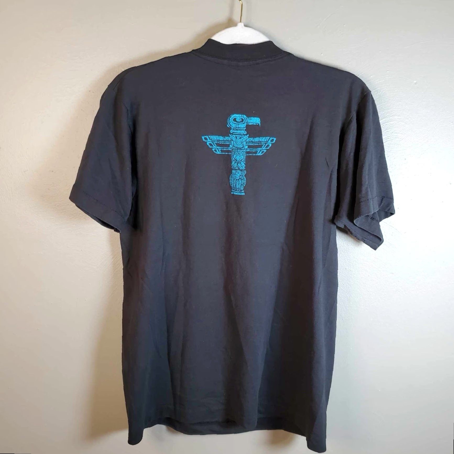 Vintage Vintage 90’s Nature T Shirt Single Stitch Silkmasters INC 1990 Eagle M Usa Made Screen Stars Best Unisex Adults Short Sleeve Black M Size US M / EU 48-50 / 2 - 5 Thumbnail