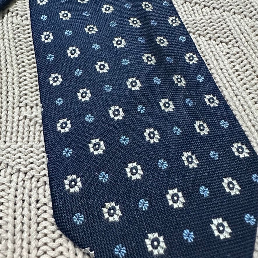 Piattelli Piattelli blue floral Italian silk tie Size ONE SIZE - 2 Thumbnail