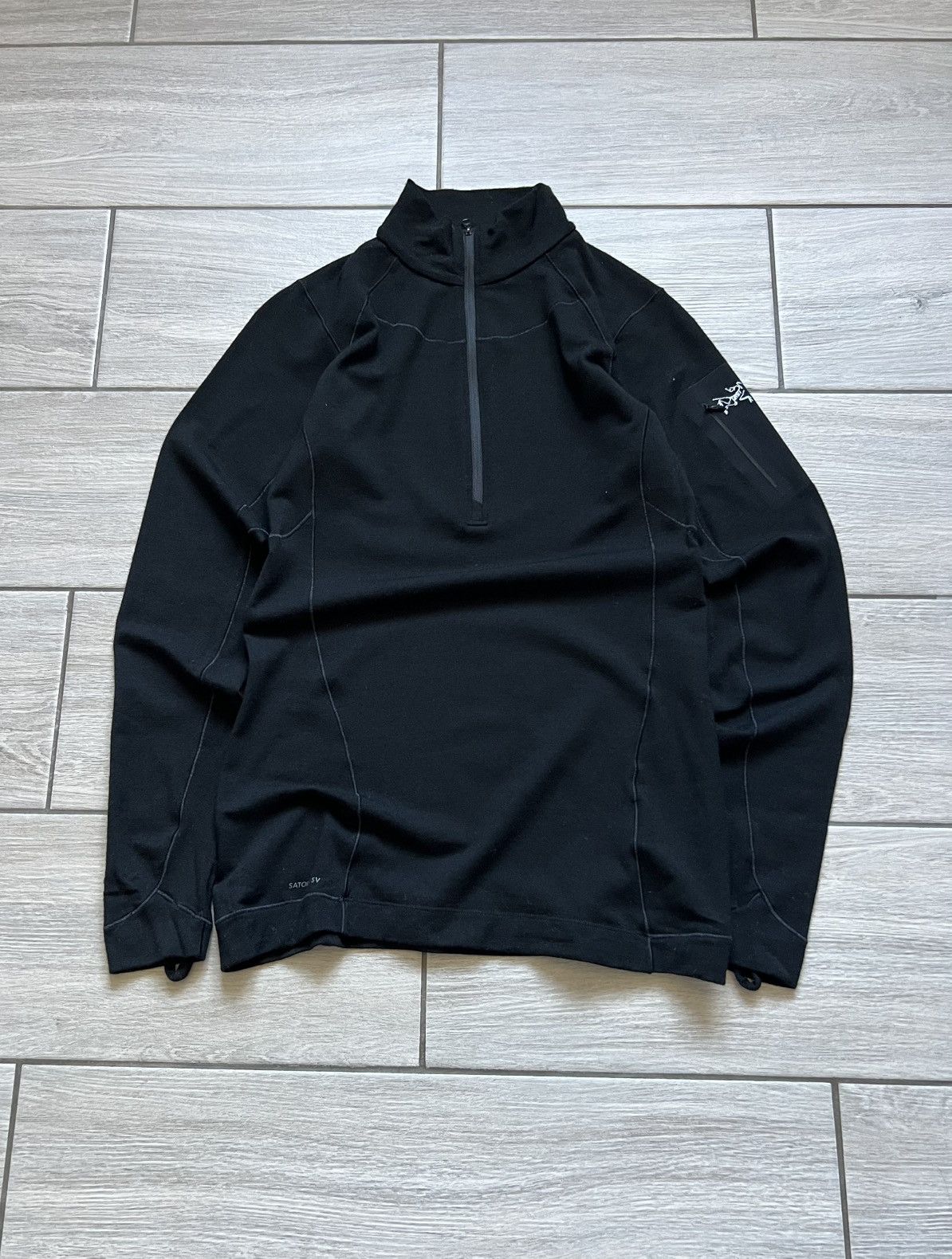 Arc'teryx Arc'teryx Black 1/4 Zip Pull Over Vintage Womens Size M / US 6-8 / IT 42-44 - 2 Thumbnail