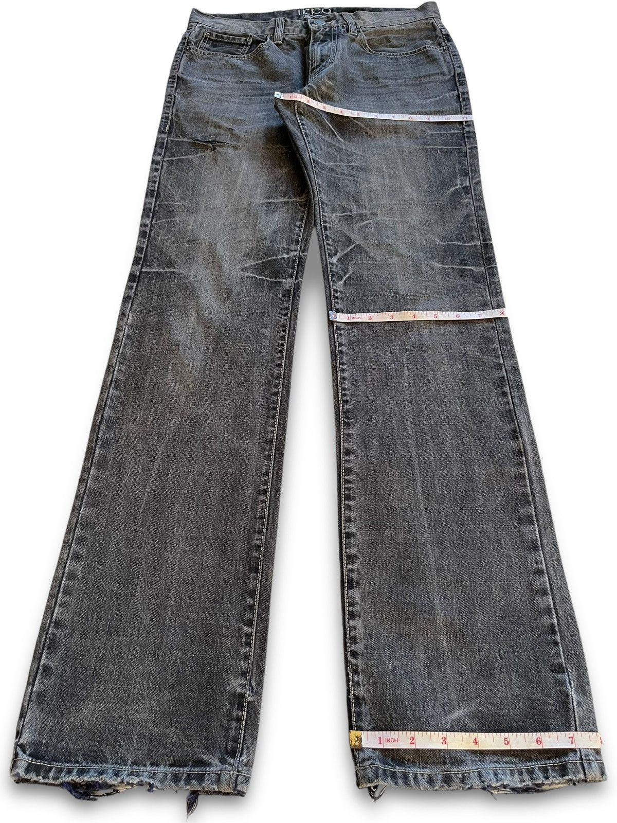 Japanese Brand Vintage Japanese Brand Faded Wash Distress Loose Style Jeans Size US 33 - 13 Thumbnail