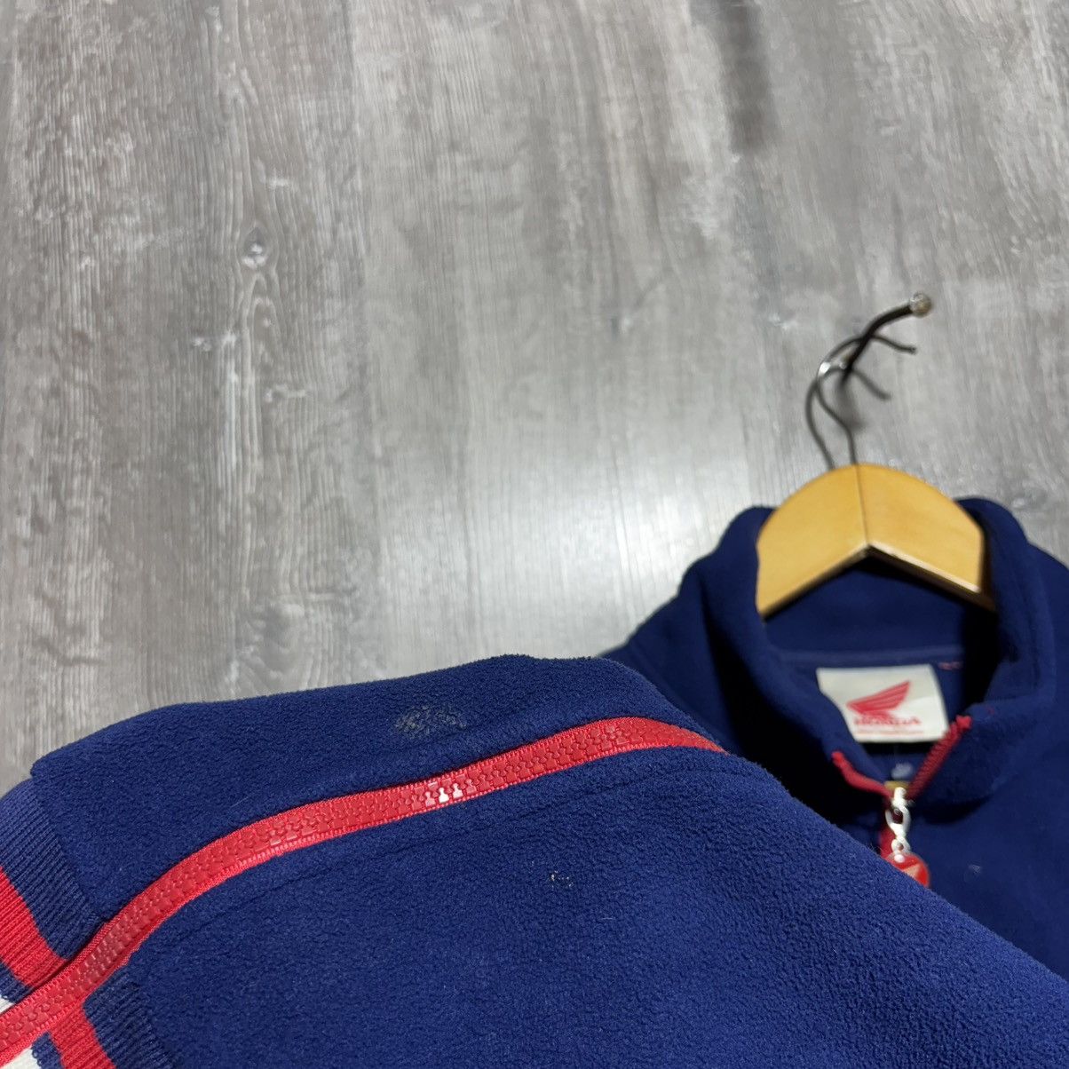 Honda Vintage 90s Honda Racing Fleece Navy Jacket Zip Motul Y2K Size US XL / EU 56 / 4 - 5 Thumbnail