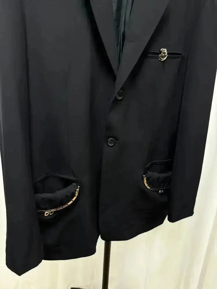 Yohji Yamamoto Yohji Yamamoto Pour Homme 91AW Wool Blazer Jacket-2505 Size US M / EU 48-50 / 2 - 3 Thumbnail