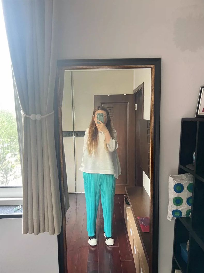 Issey Miyake Issey Miyake size:5 Blue pleated pants Size 42" / US 20 - 1 Thumbnail