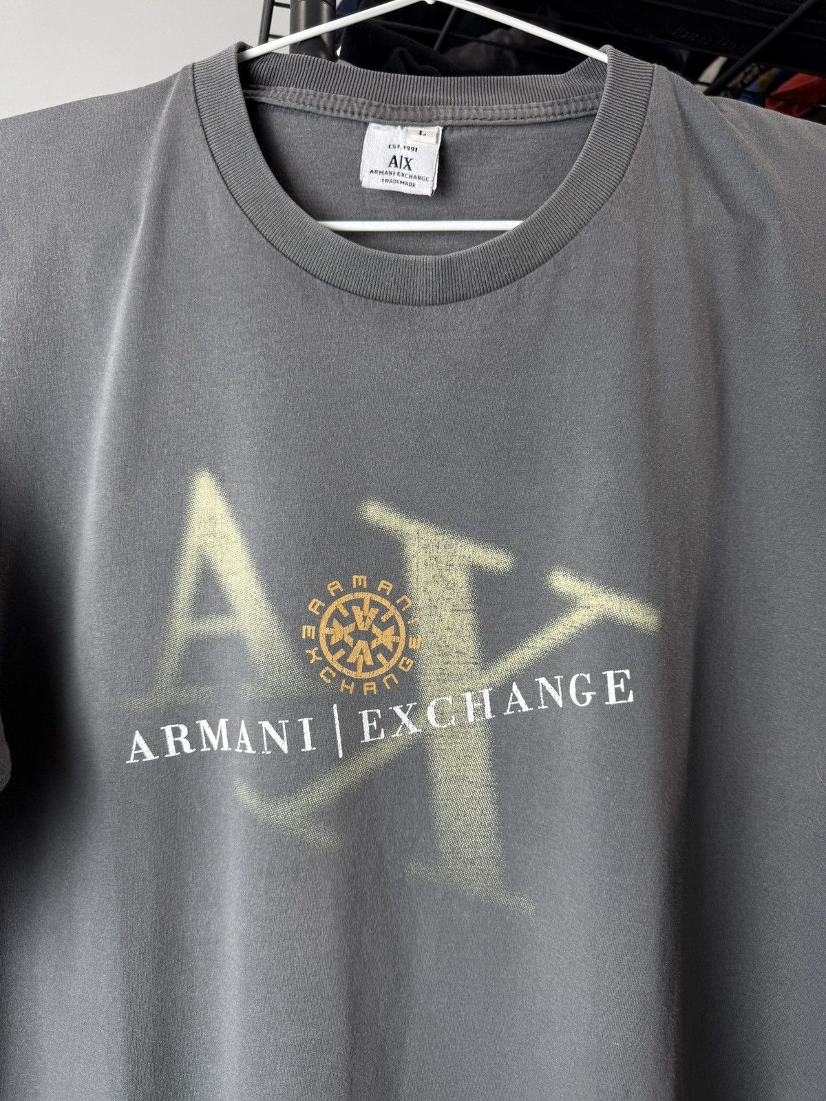 Armani Exchange Vintage Emporio Armani Archive T Shirt Luxury Size US L / EU 52-54 / 3 - 3 Thumbnail
