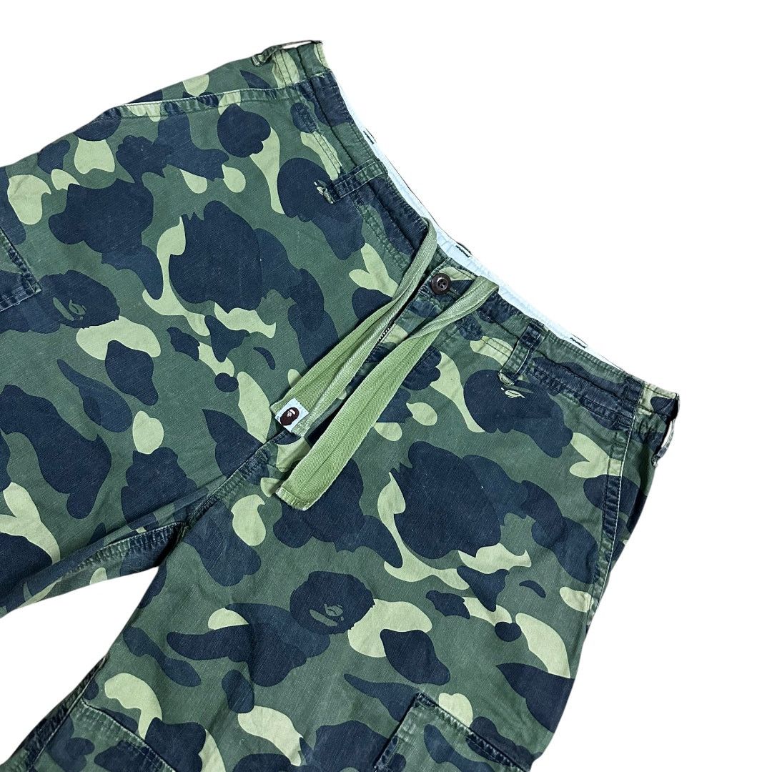 Bape L 34 Waist Bape OG Green Camo Cargo Shorts Size US 34 / EU 50 - 4 Thumbnail