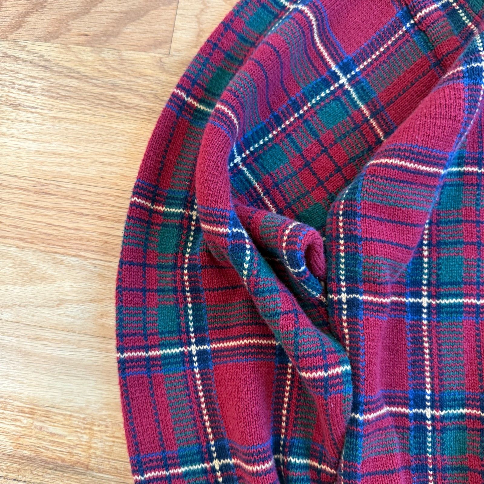 Polo Ralph Lauren Vintage Polo Ralph Lauren Cotton Plaid Sweater Size US M / EU 48-50 / 2 - 5 Thumbnail