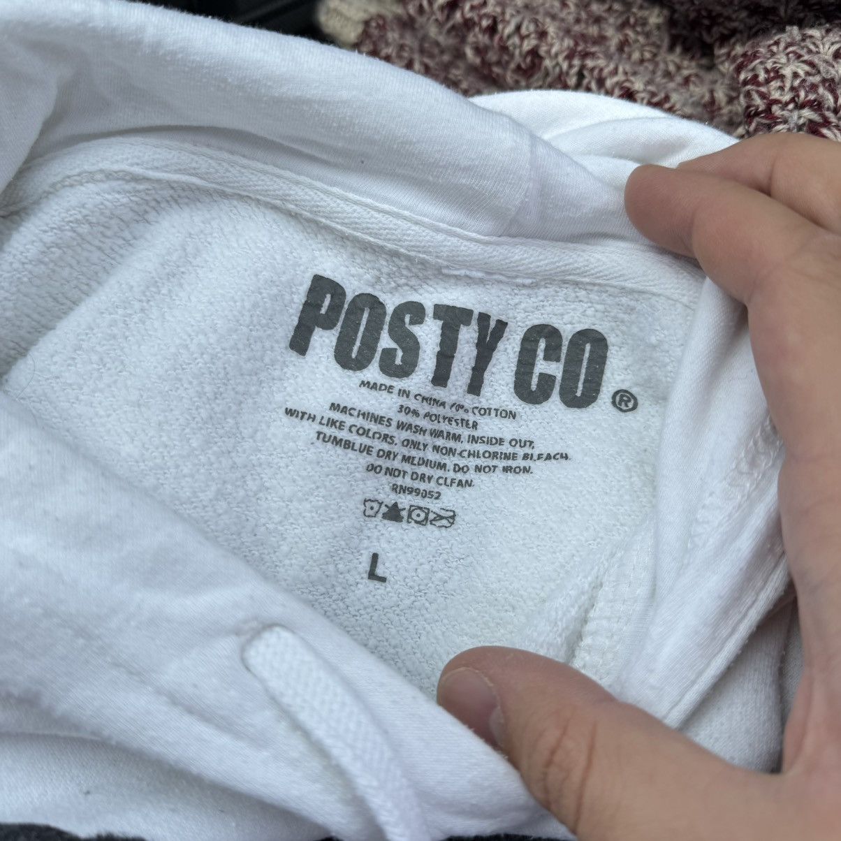 POST&CO Post Malone Posty&Co White Hoodie Merch Rock Rap Hip-hop Size US L / EU 52-54 / 3 - 12 Thumbnail