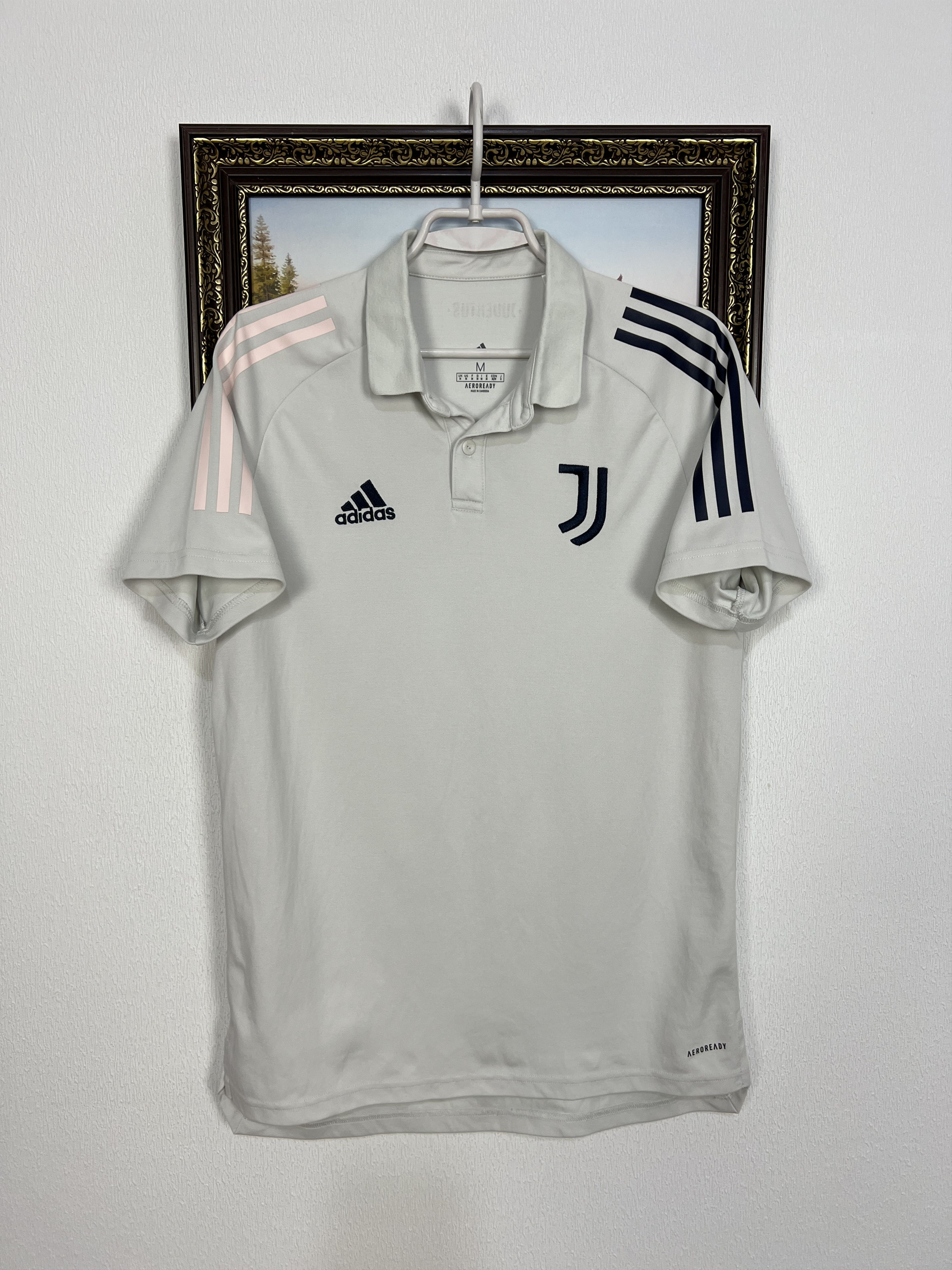 Adidas Juventus Football Polo Train Shirt Soccer Maglia Trikot Size US M / EU 48-50 / 2 - 1 Thumbnail