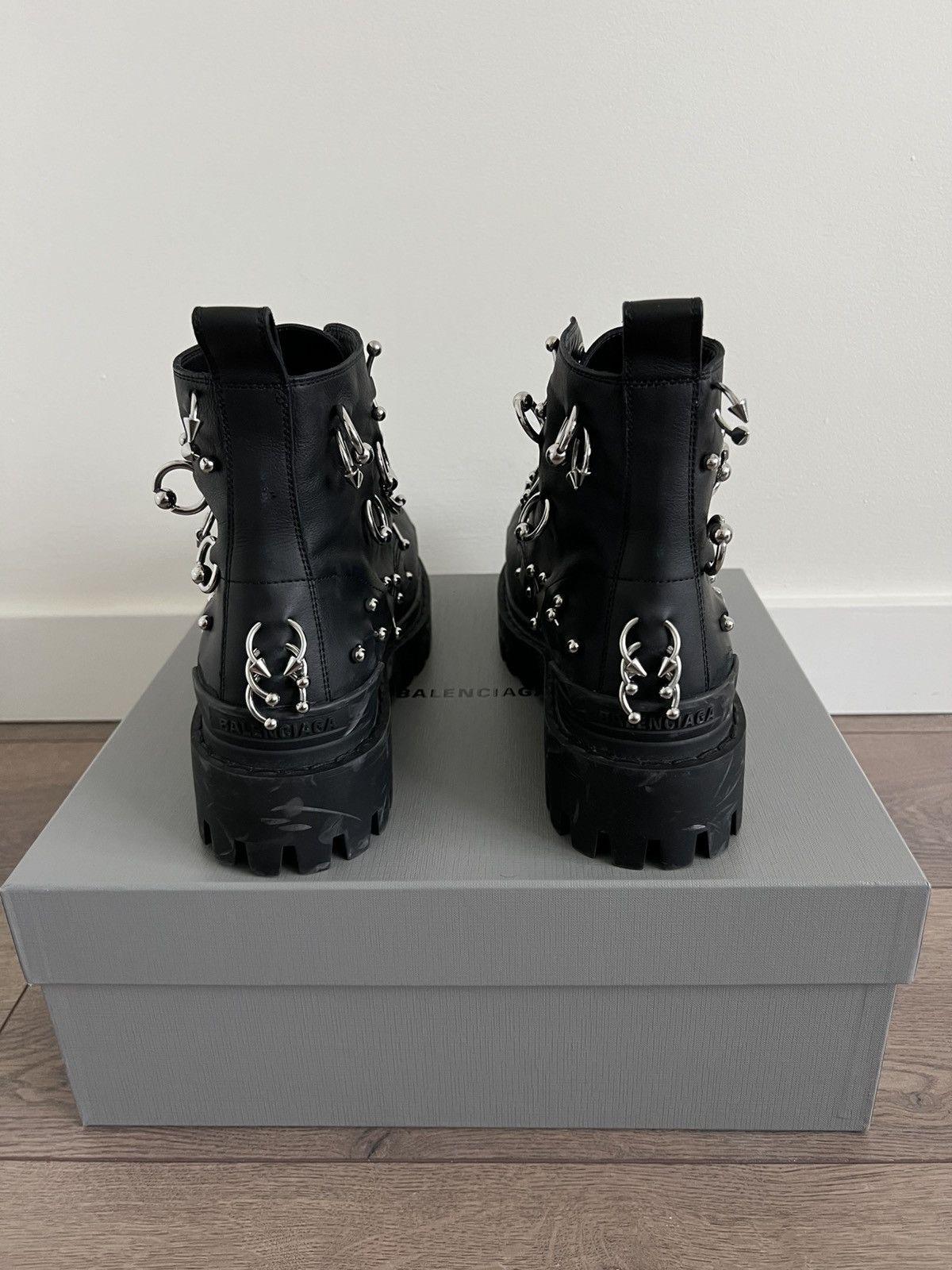 Balenciaga Balenciaga Leather Strike Piercing Boot 45 Size US 12 / EU 45 - 4 Thumbnail