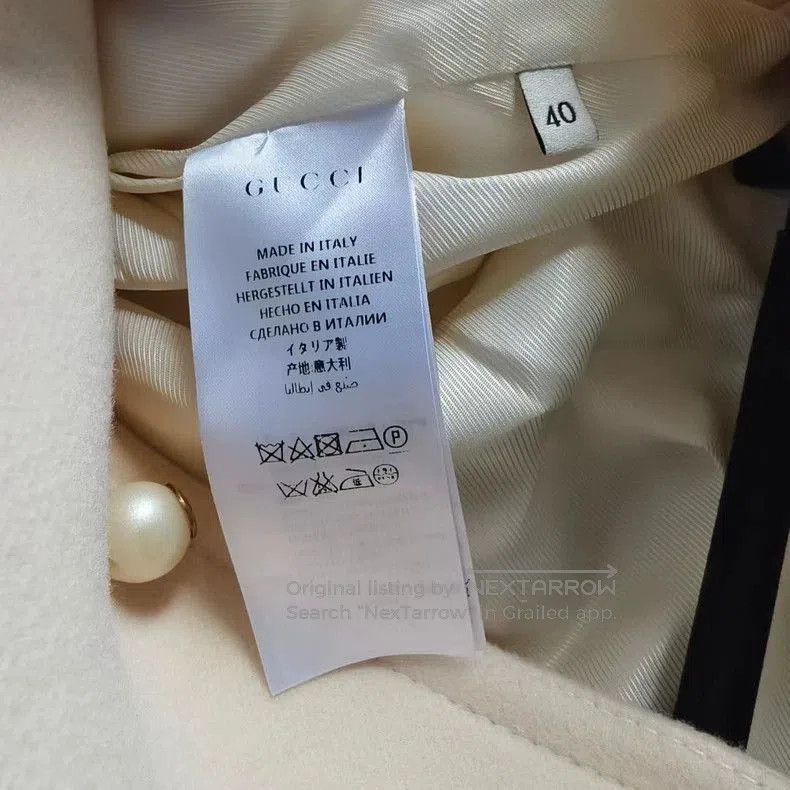 Gucci Gucci Double G Pearl Button Wool Coat. Size US M / EU 48-50 / 2 - 4 Thumbnail