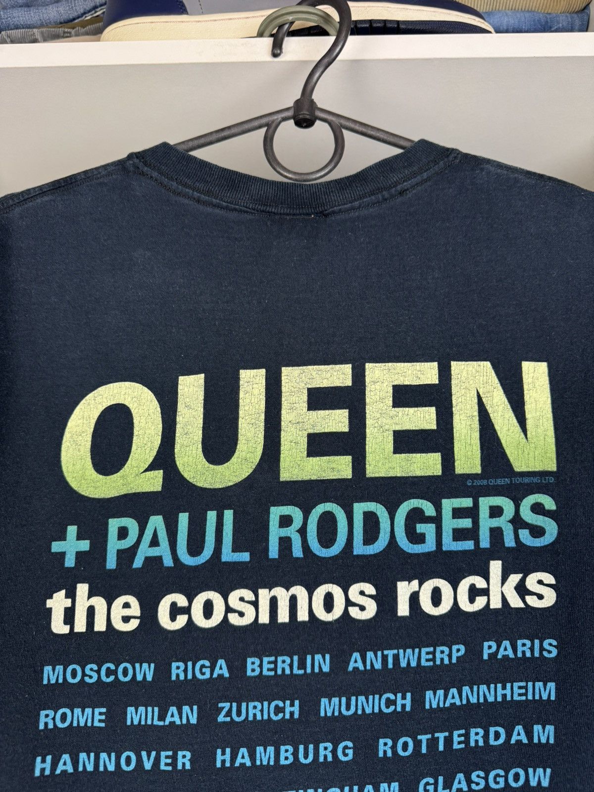 Band Tees Queen + Paul Rodgers The Cosmos Rocks Tour 2008 T-shirt Size US S / EU 44-46 / 1 - 19 Thumbnail