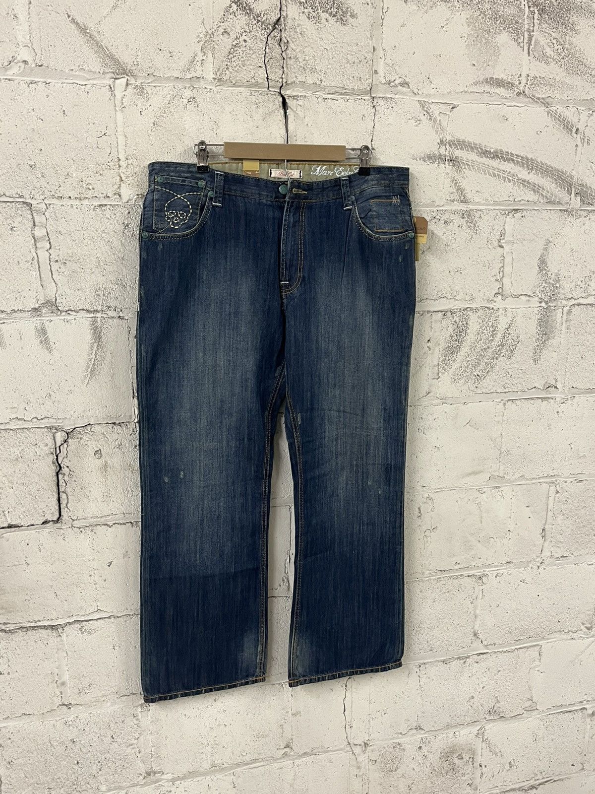 Marc Ecko Y2k Ecko baggy fit embroidered skull denim grunge opium Size US 38 / EU 54 - 7 Thumbnail