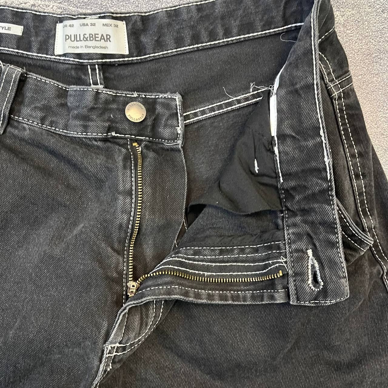 Japanese Brand Jeans Dirty Pants Faded Crash Denim Thrashed Y2K Distressed Size US 33 - 14 Thumbnail