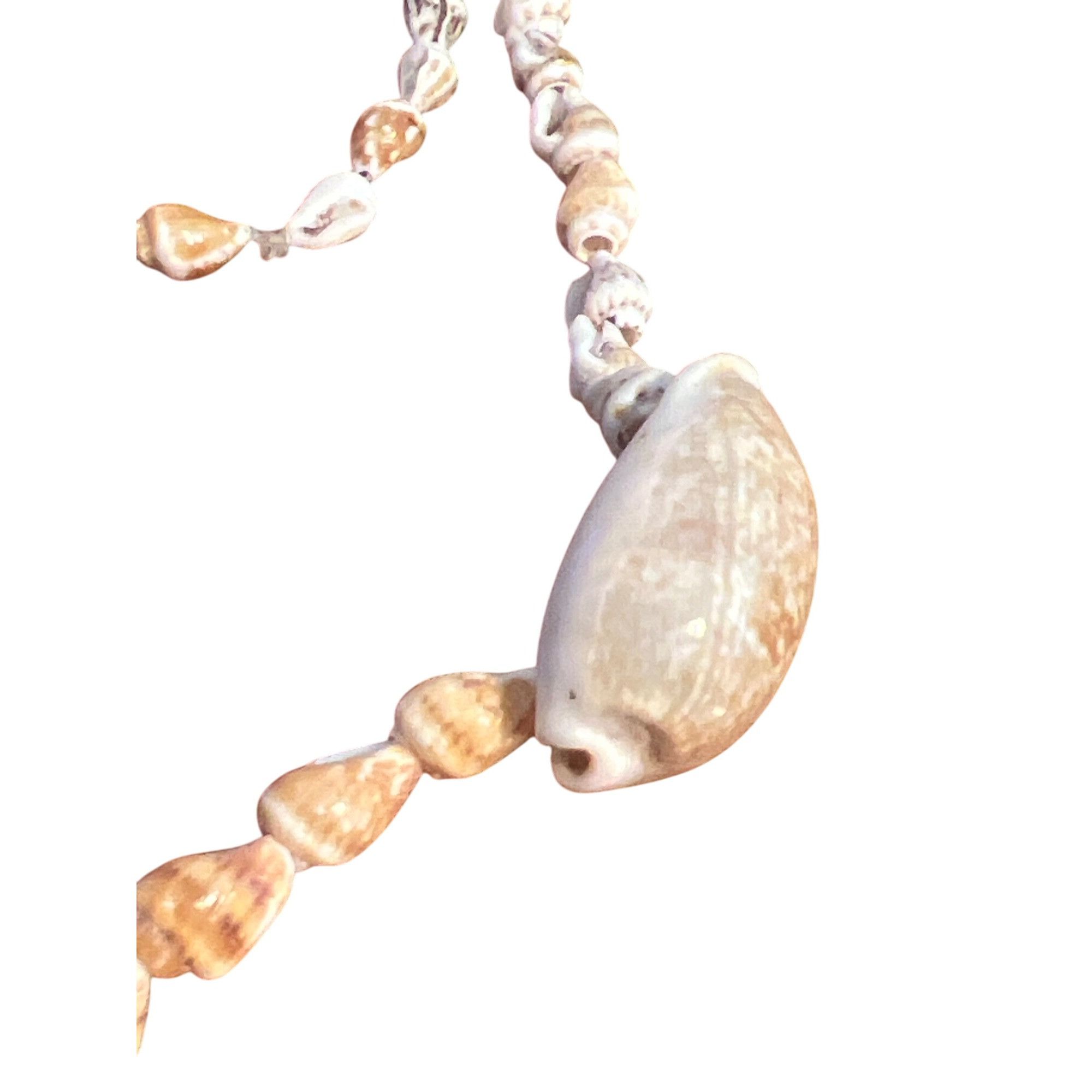 Other Vintage Hawaiian Shell Necklace Natural Beige White Shells C Size ONE SIZE - 2 Thumbnail