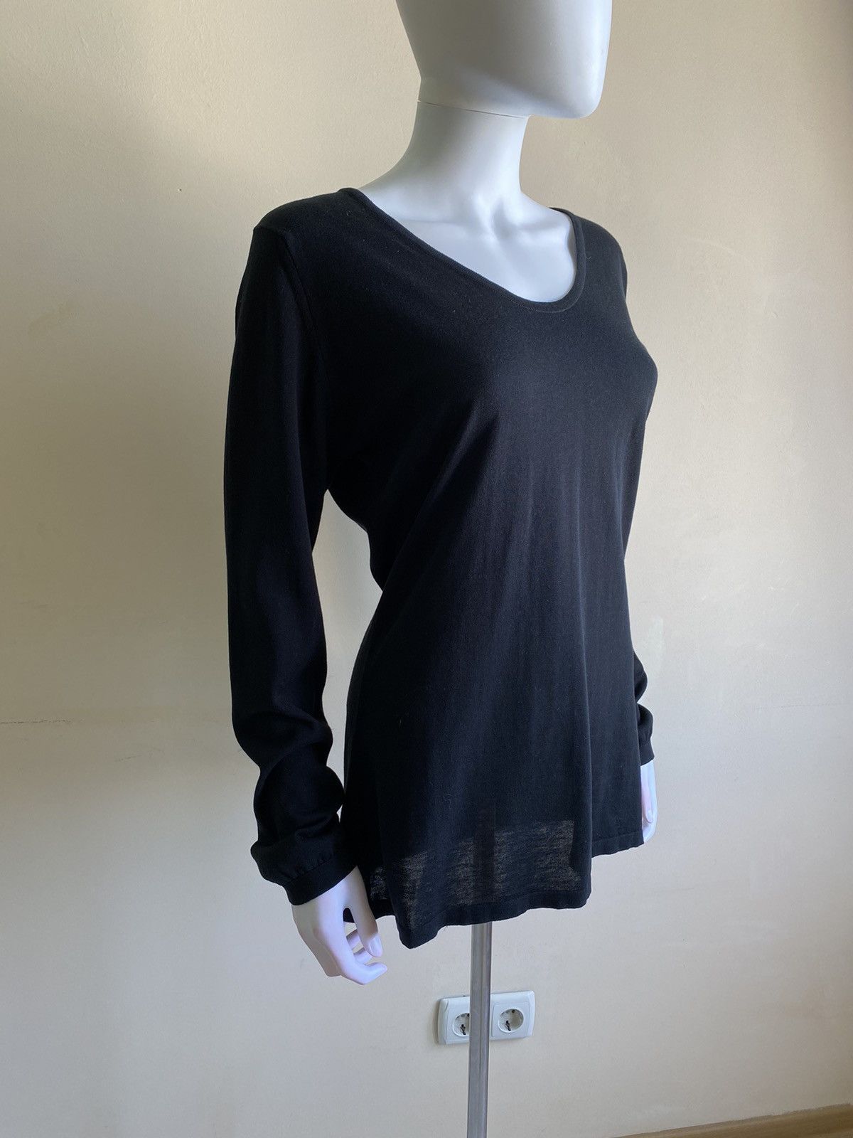 John Smedley John Smedley Womens Black Long Sleeve Top Size M Size M / US 6-8 / IT 42-44 - 4 Thumbnail