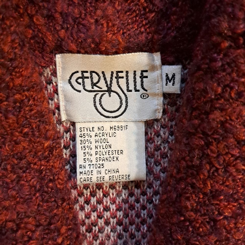 Other Vintage Cervelle Wool Blend Oversized Art To Wear Blanket Ca Size M / US 6-8 / IT 42-44 - 5 Thumbnail