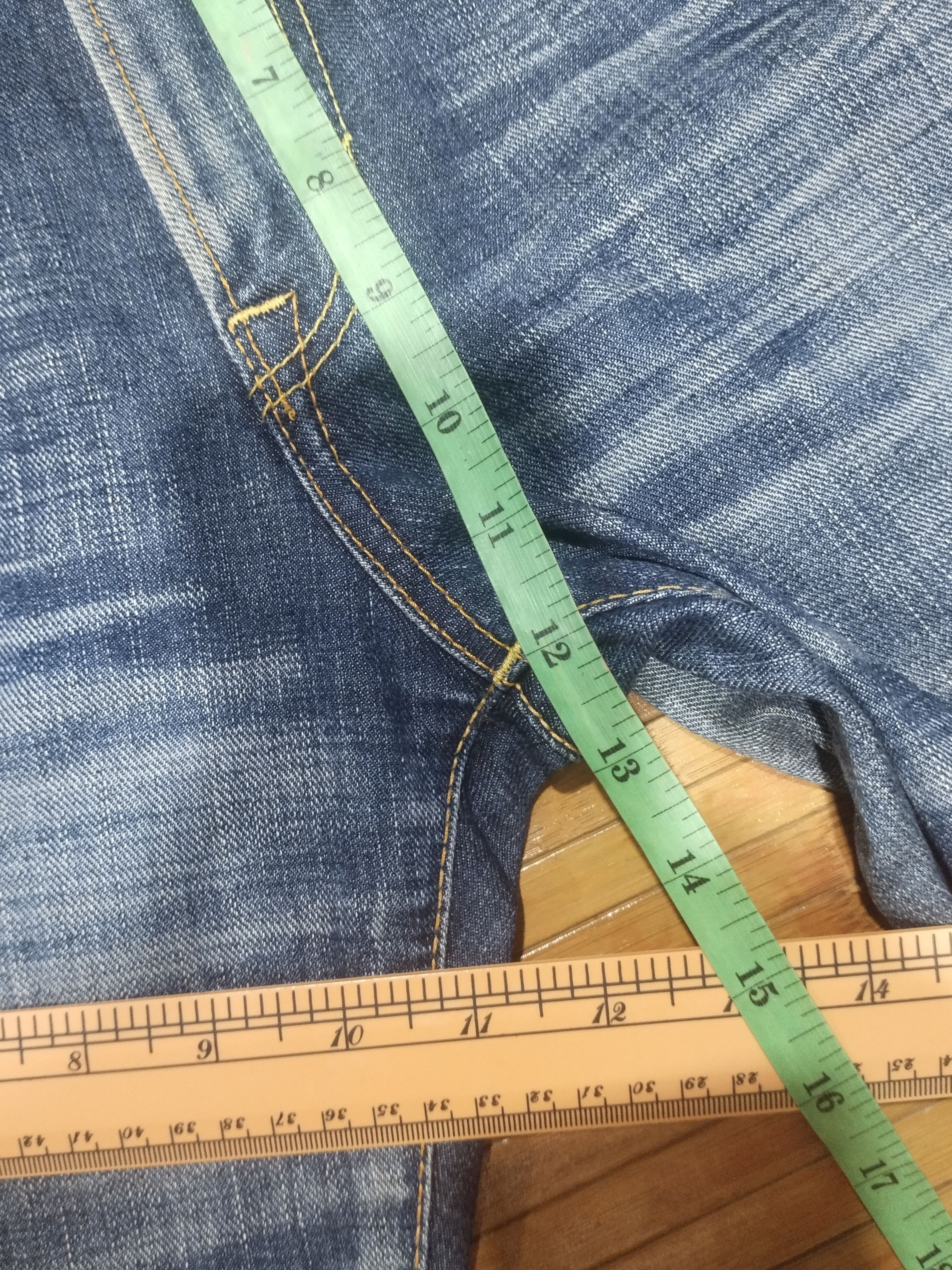 Edwin × Japanese Brand × Vintage Vintage Edwin Blue Trip Sz 29" Size US 29 - 6 Thumbnail