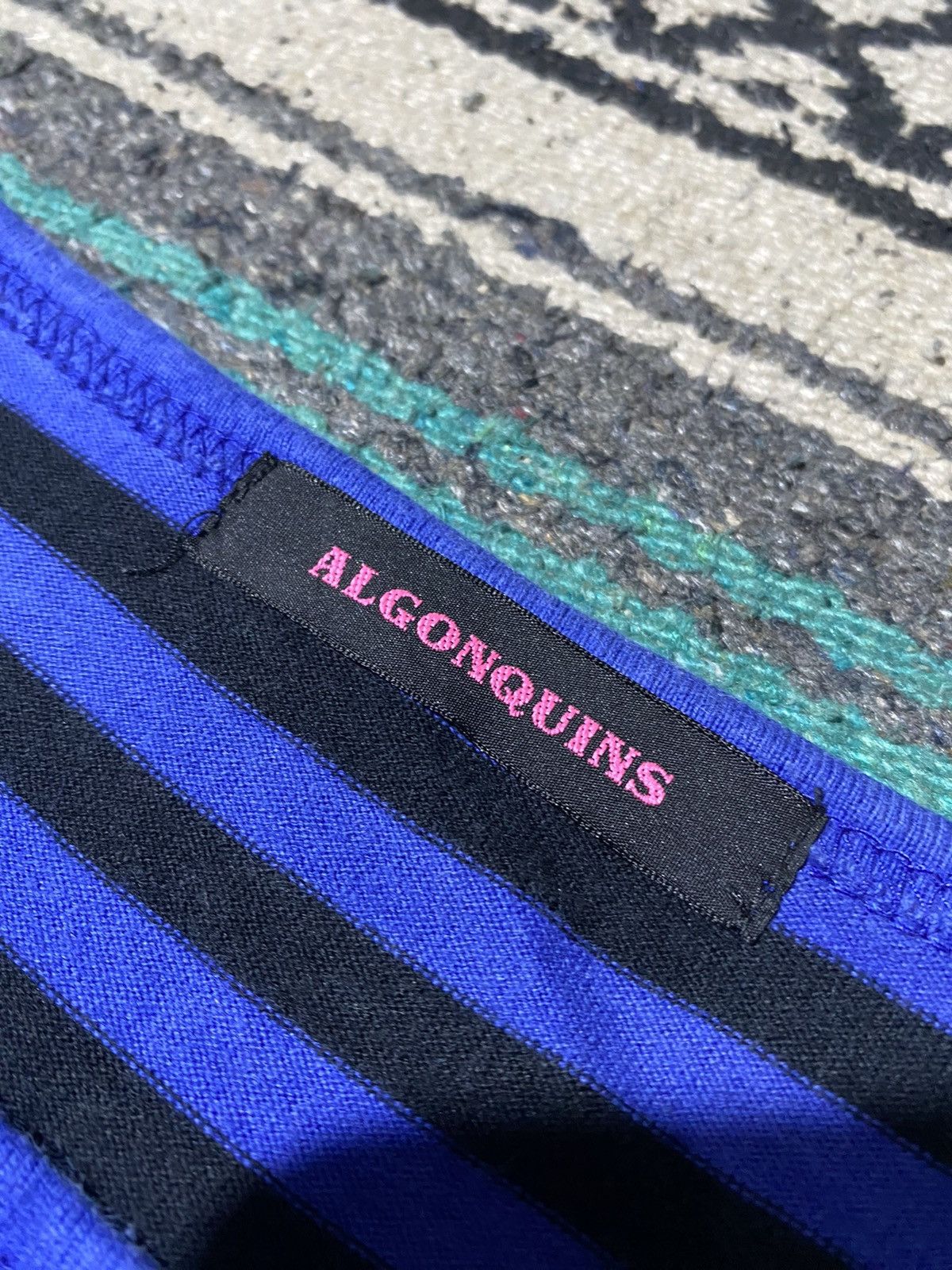 If Six Was Nine 2000s Algonsquin - Grunge Style Striped Longsleeve Size US S / EU 44-46 / 1 - 2 Thumbnail