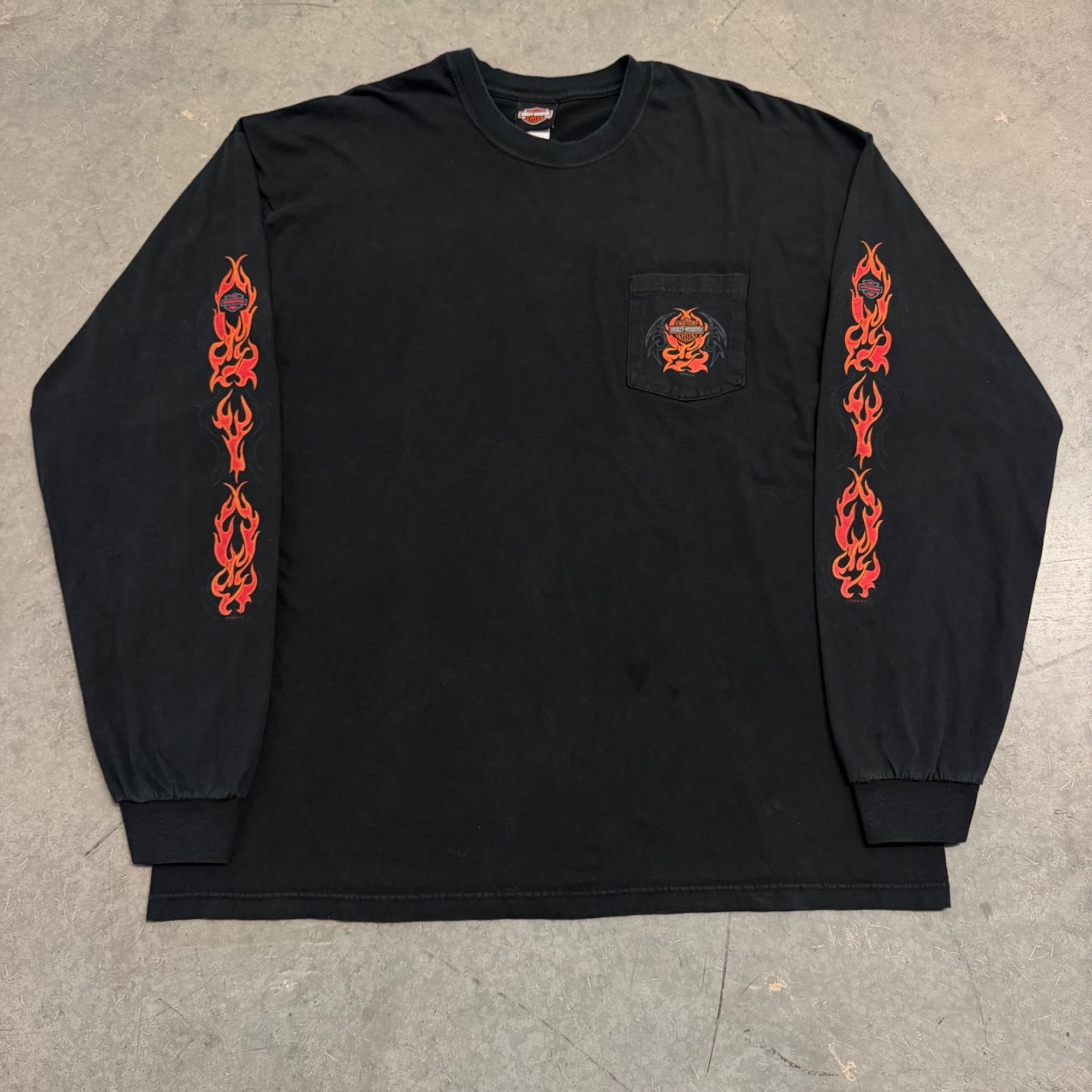 Y2K❤️ Harley-Davidson 希少 タイダイ柄 ロゴ ロンT Harley Davidson Harley Davidson Tie Dye Long Sleeve Y2k 2008 T