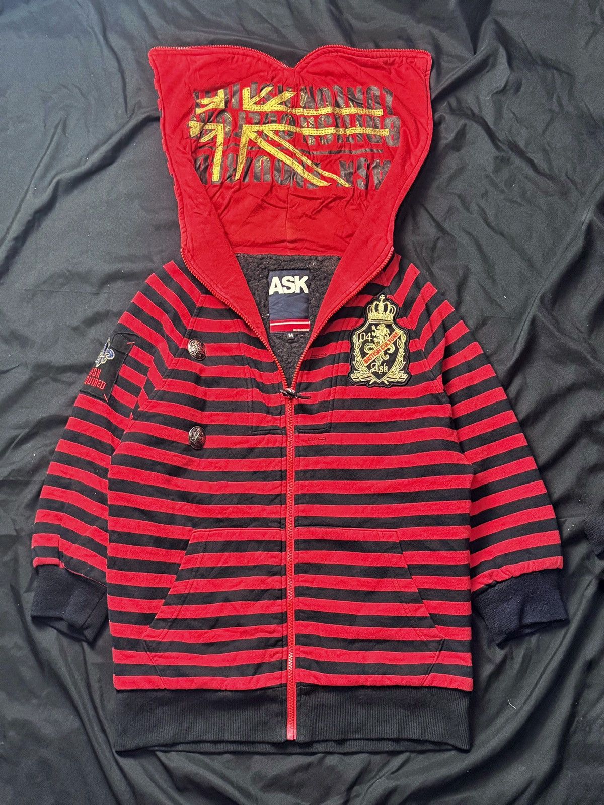 Hysteric Glamour × If Six Was Nine × Japanese Brand Ask enquired british striped hoodie mid sleeve Size US M / EU 48-50 / 2 - 1 Thumbnail