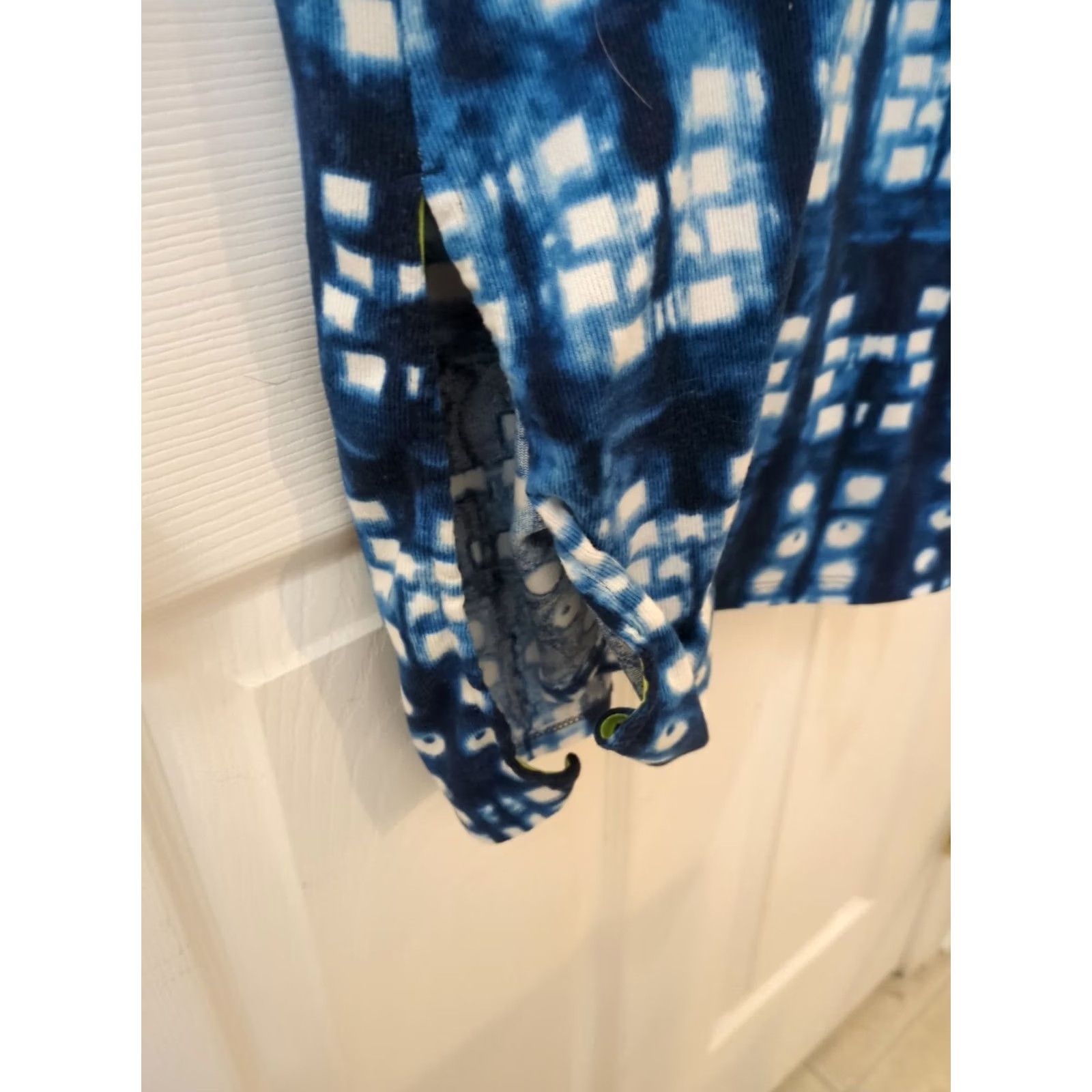 Vintage Vera Wang Simply Maxi Dress Geometric Stretch Blue Womens M Size M / US 6-8 / IT 42-44 - 5 Thumbnail