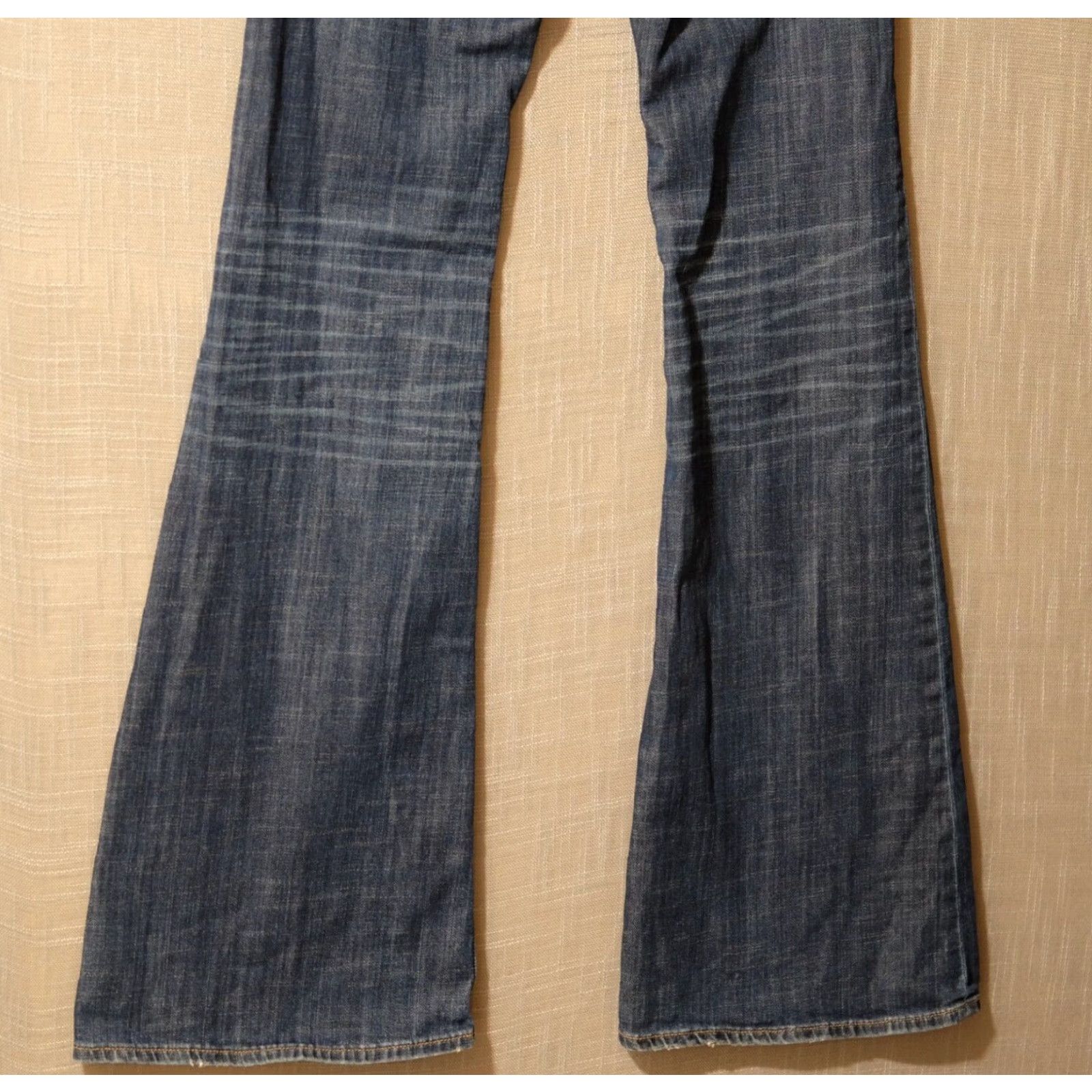 Vintage VINTAGE UEC London Jeans Distressed Blue Flared Women's 6 W31-1/2 x L35 #H59-45 Size 28" / US 6 / IT 42 - 7 Thumbnail