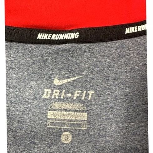 Nike Nike Running Shirt Mens Small Dri-Fit Grey Element USA Pullover Swoosh Athletic Shirt Size US S / EU 44-46 / 1 - 5 Thumbnail
