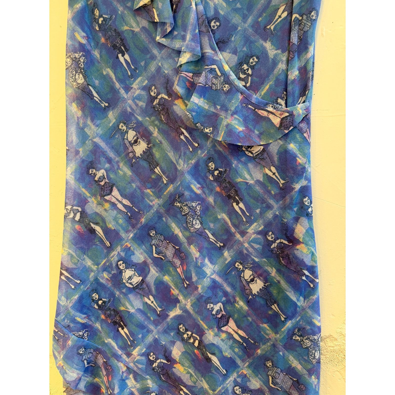 Vivienne Tam Vivienne Tam Vintage Print Ruffled Dress Size S / US 4 / IT 40 - 4 Thumbnail