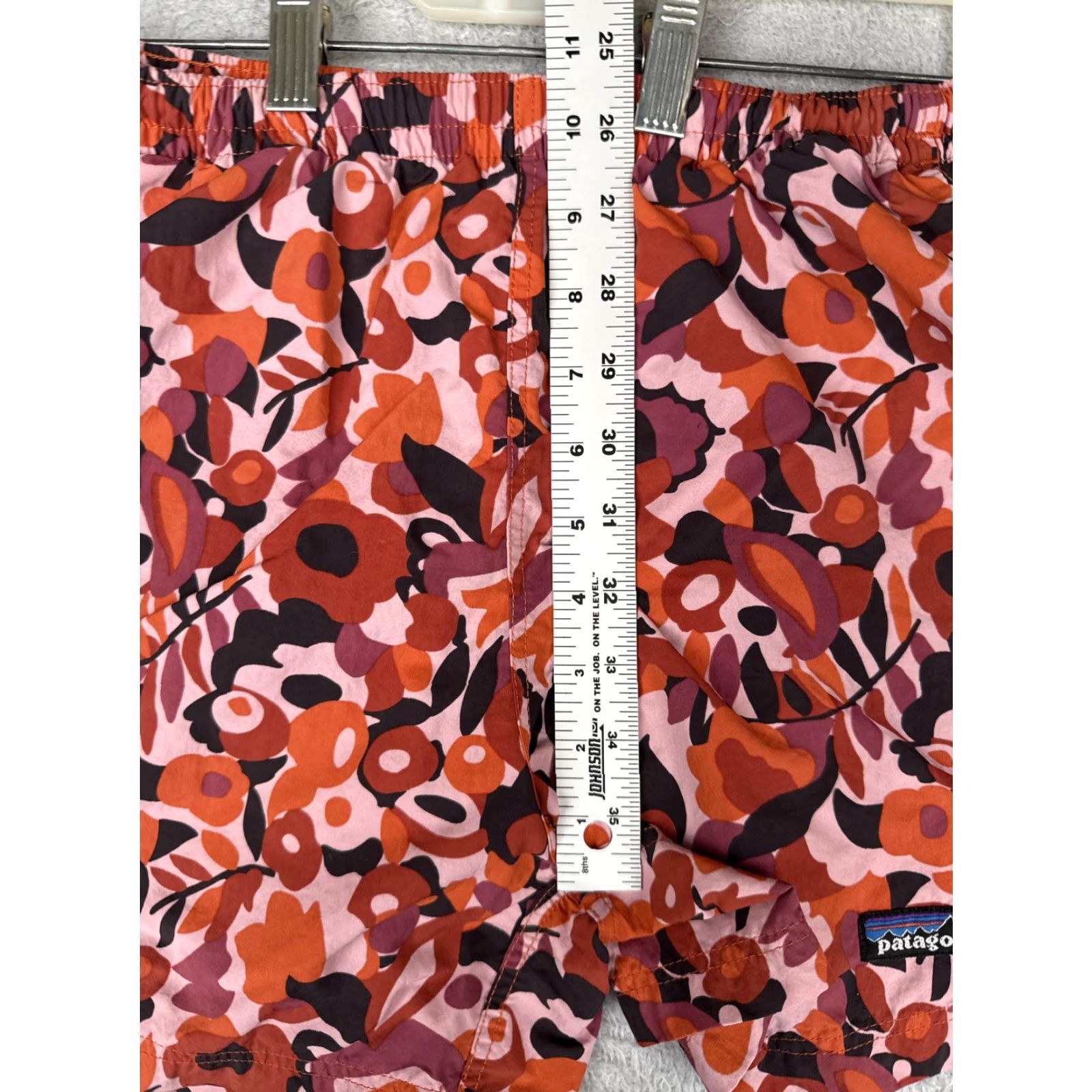Patagonia Patagonia Utility Shorts Womens XS Pink Floral Print Baggies Hiking Swim Beach Size 26" / US 2 / IT 38 - 7 Thumbnail