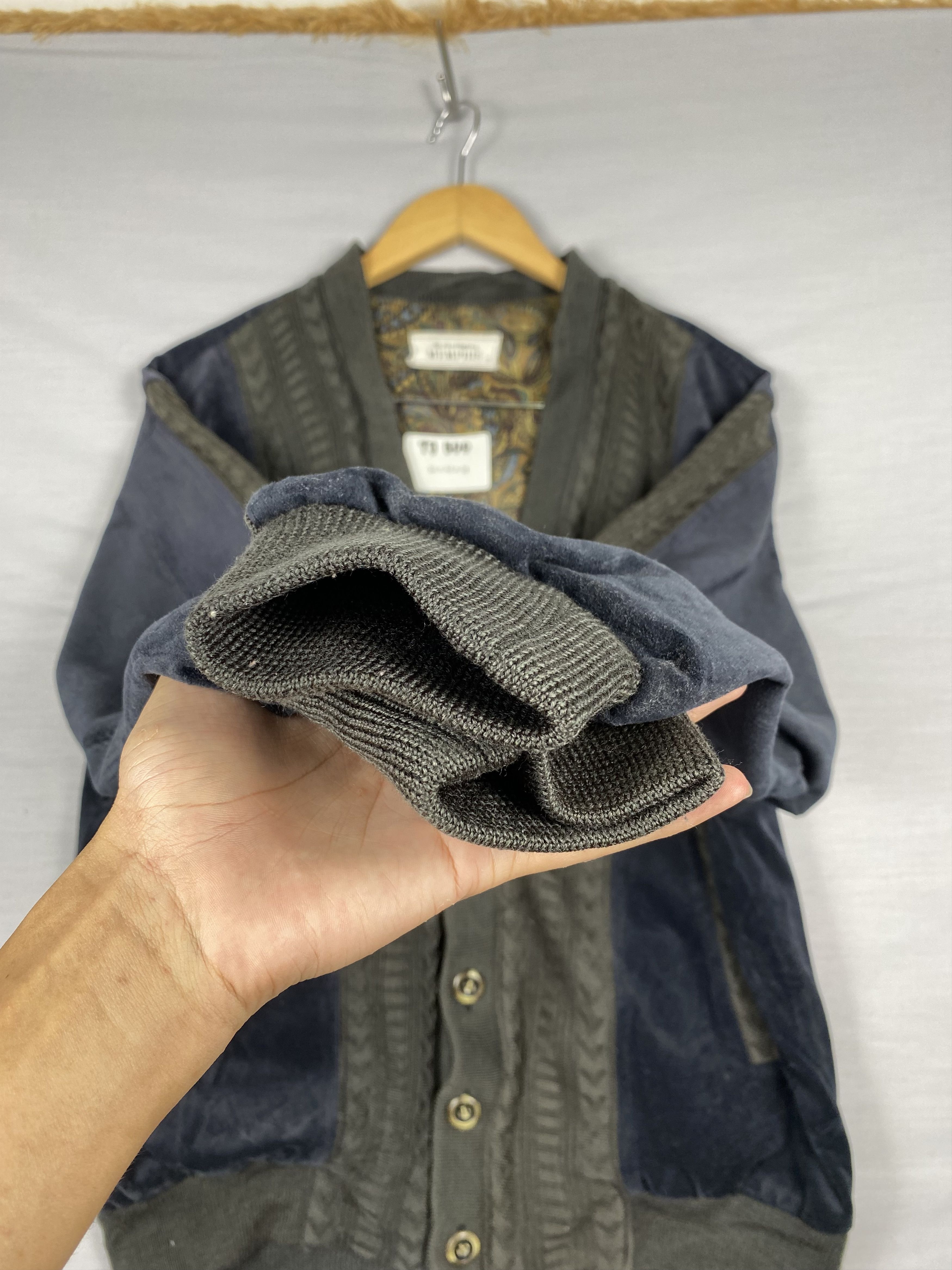 Japanese Brand Vintage Memphis Velvet Half-Button Jacket (Camo) Size US M / EU 48-50 / 2 - 4 Thumbnail