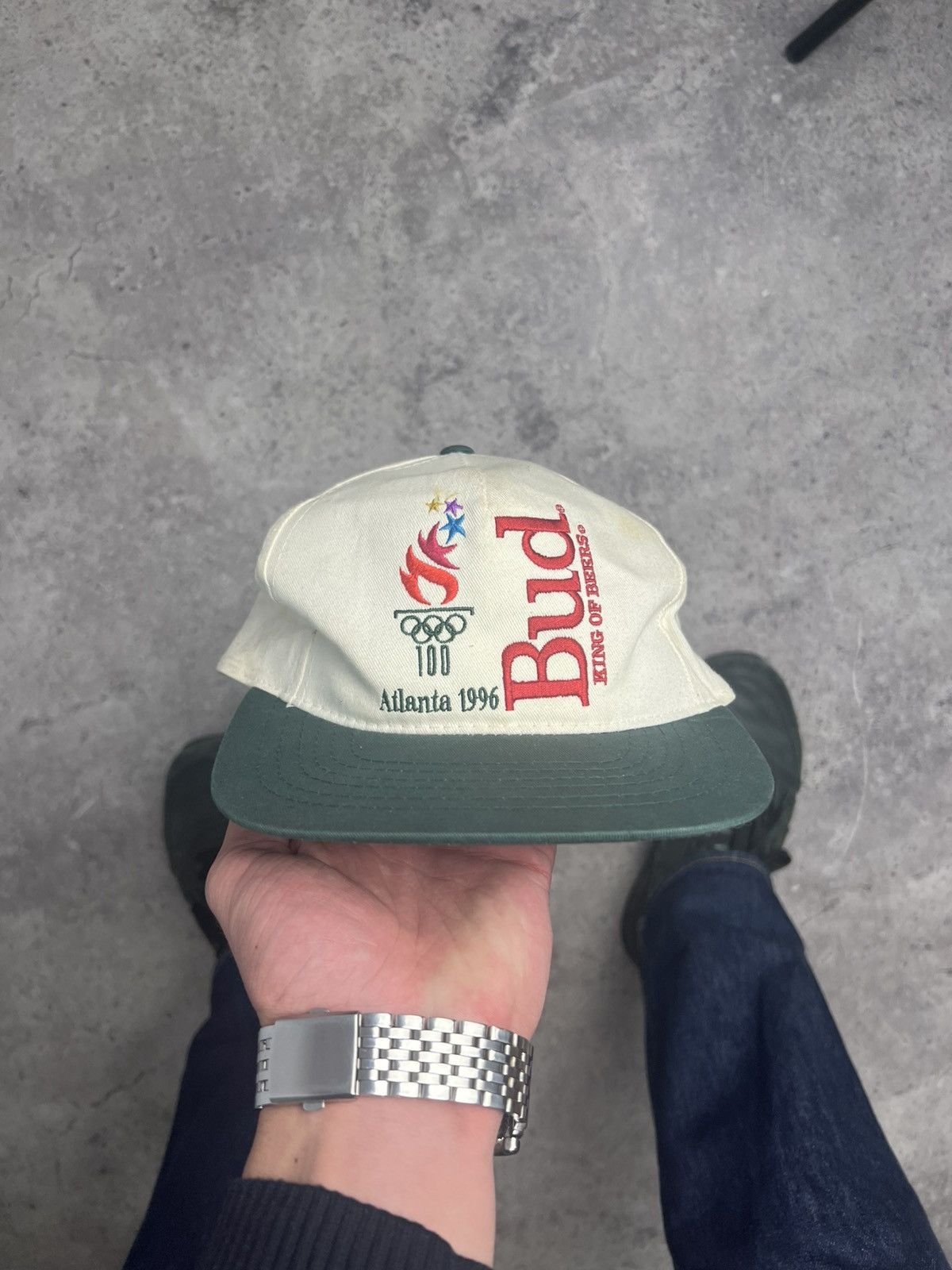 Reebok Atlanta 1996 Bud King of Beers Reebok Vintage Cap One Size Size ONE SIZE - 1 Thumbnail