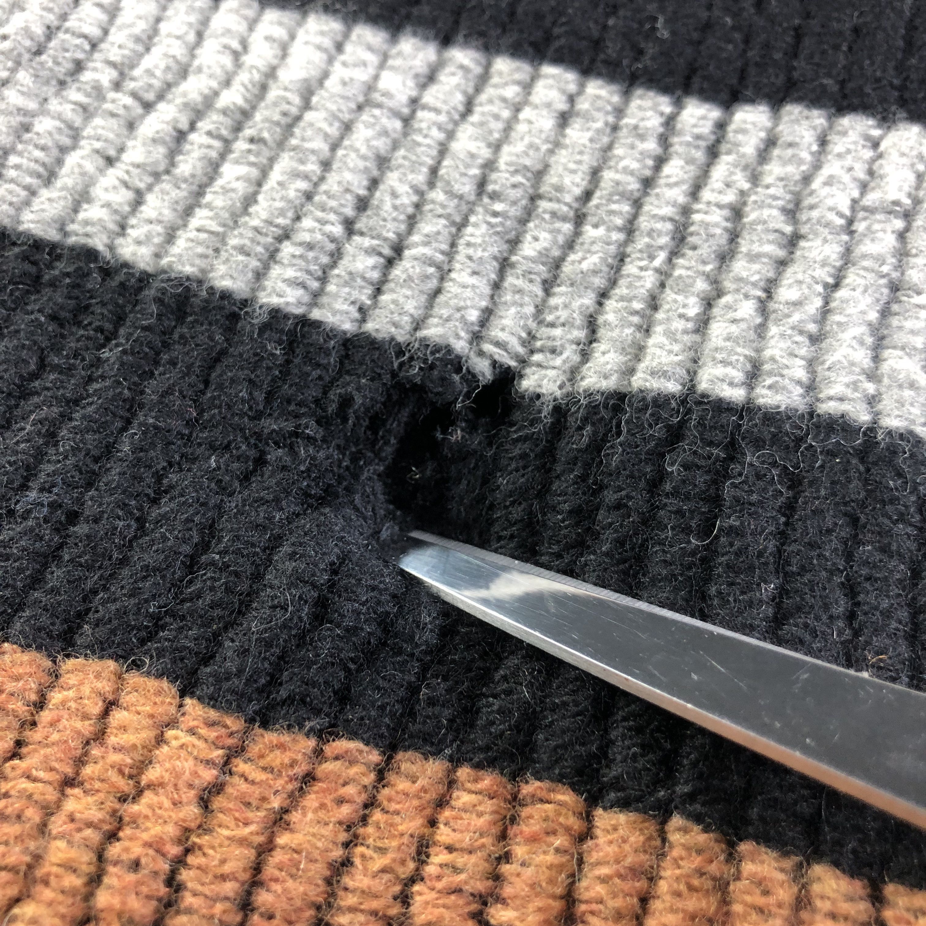 Katharine Hamnett London Katharine Hamnett London Striped Wool Scarf Muffler V2512 Size ONE SIZE - 7 Thumbnail