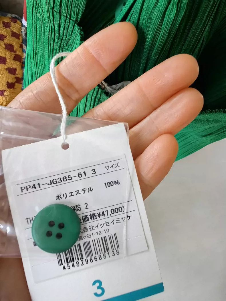 Issey Miyake Issey Miyake size:3 Green pleated dress Size S / US 4 / IT 40 - 6 Thumbnail