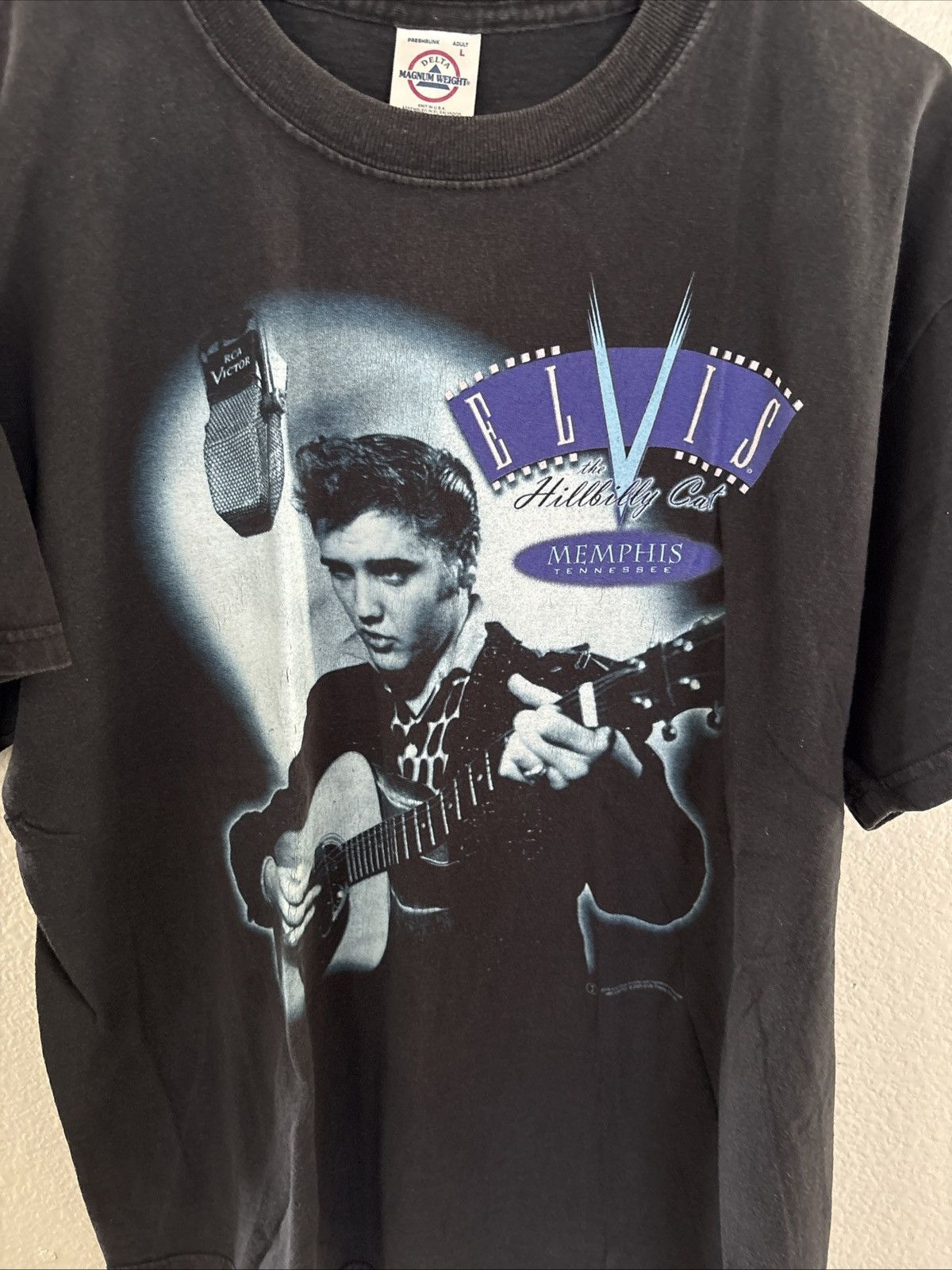 Delta Vintage Elvis Presley The Hillbilly Cat Memphis shirt Sz L Size US L / EU 52-54 / 3 - 19 Thumbnail