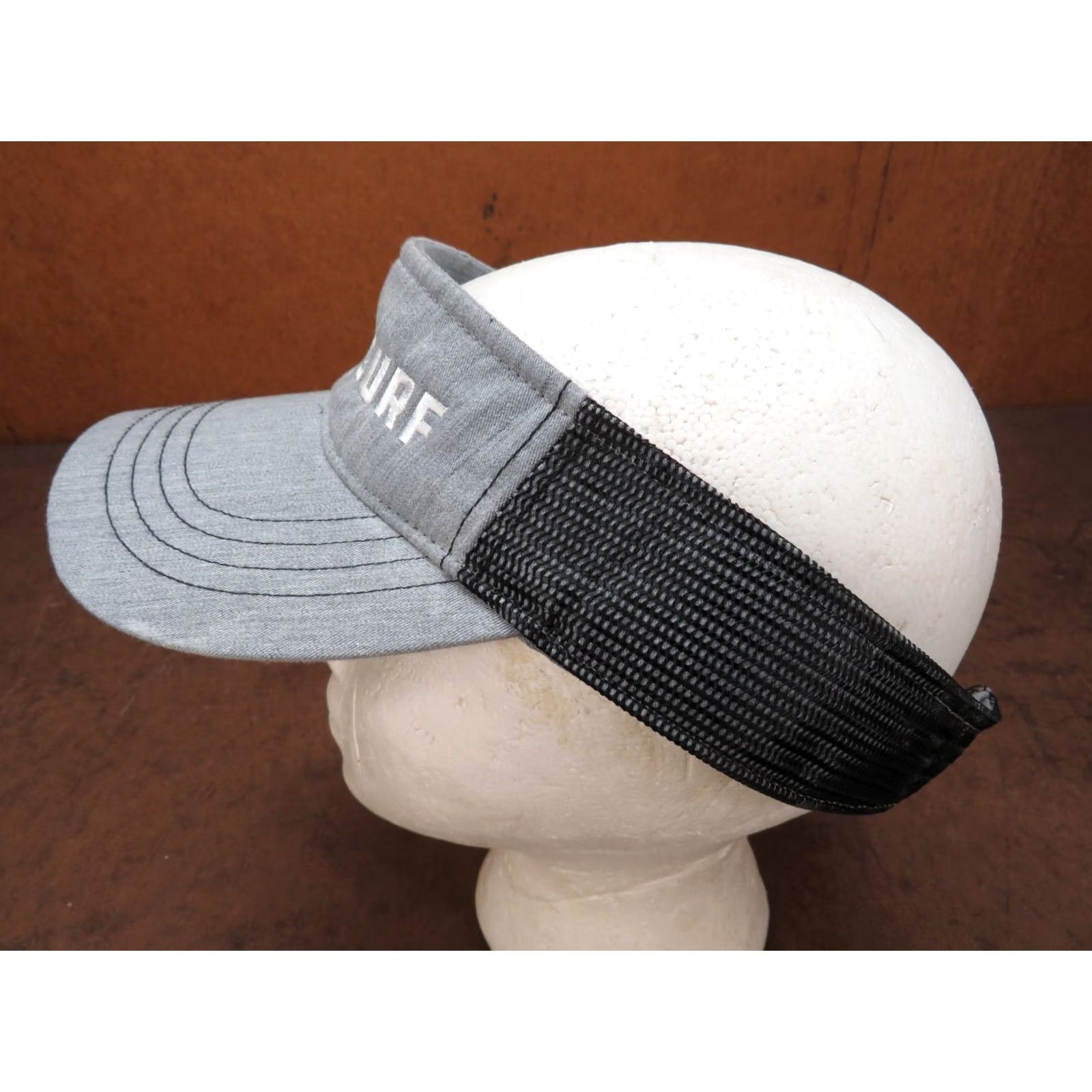 Vintage VINTAGE Outdoor Cap Boji Surf Viser snapback Hat Gray Black Adjustable USA Logo Snapback Unisex Adults Summer Spring Boys Girls Mens Womens? Size ONE SIZE - 2 Thumbnail