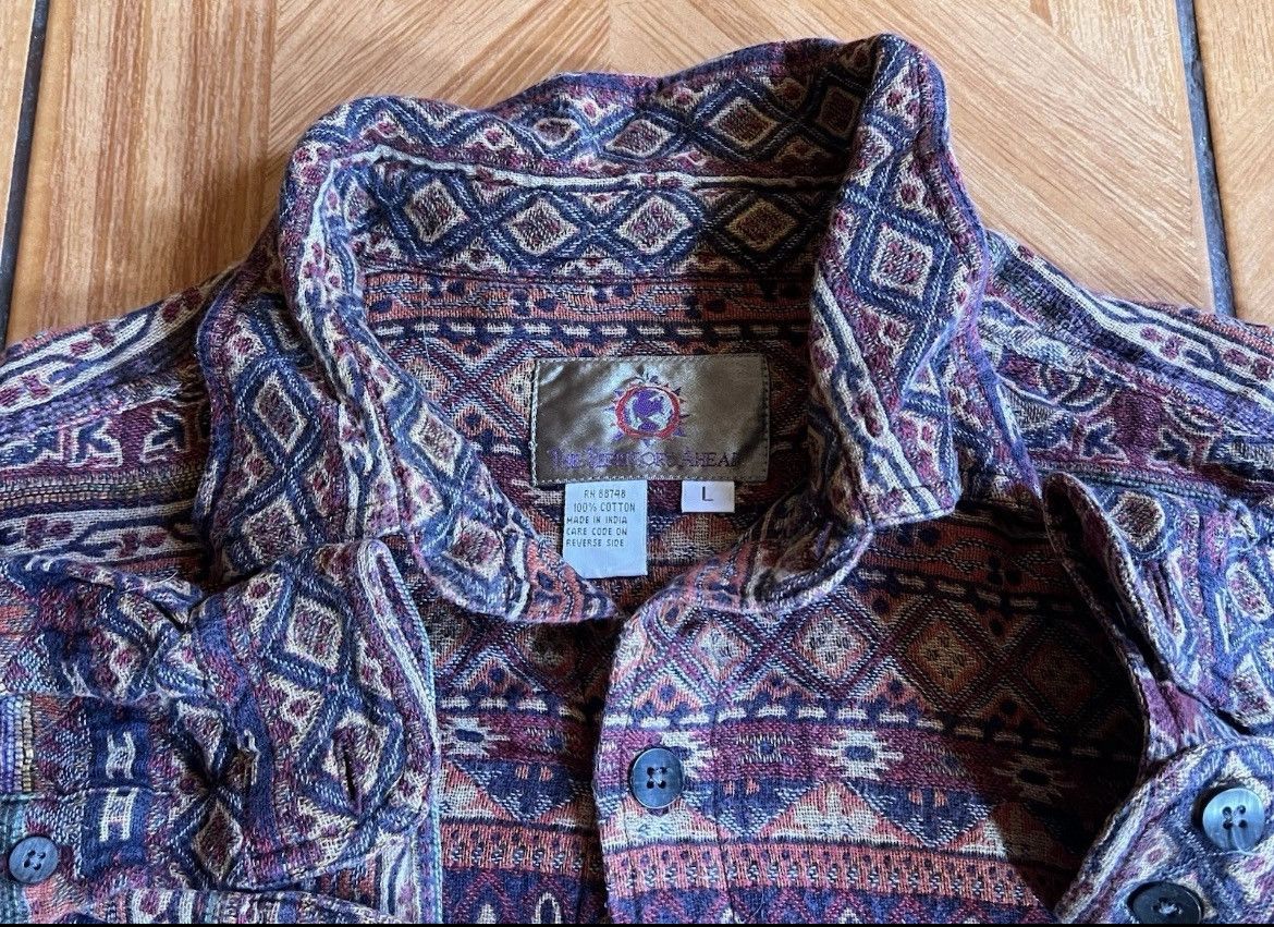 The Territory Ahead Territory Ahead Shirt Aztec Pattern Vtg Beacon Southwestern Size US L / EU 52-54 / 3 - 2 Thumbnail