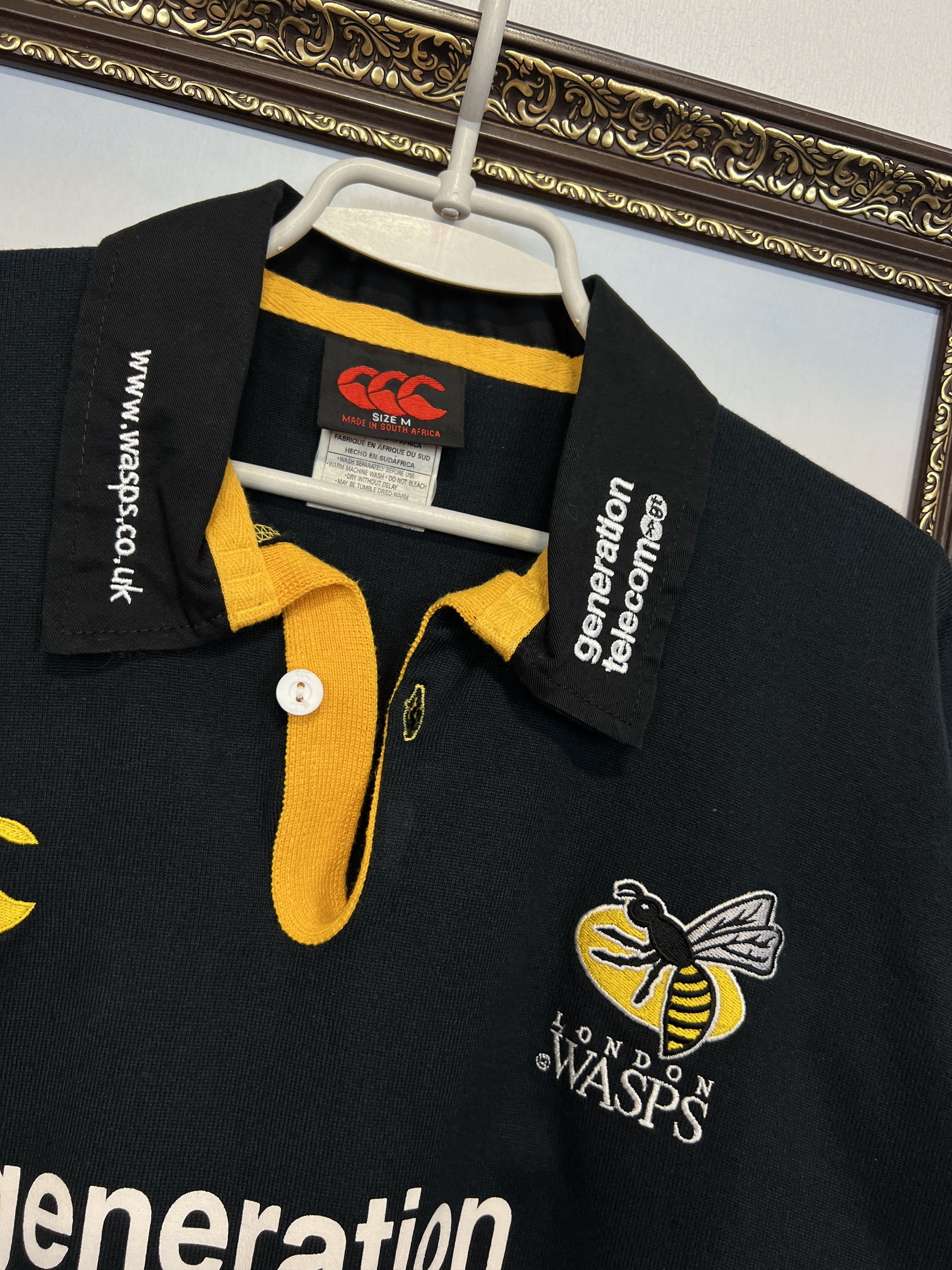 Vintage Vintage Canterbury London Wasps Rugby Union Jersey Trikot Size US M / EU 48-50 / 2 - 4 Thumbnail