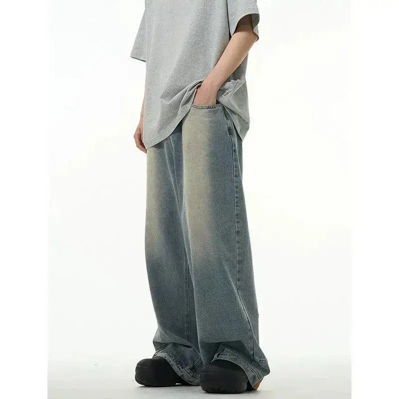 Japanese Brand High street washed straight baggy jeans Size US 30 / EU 46 - 5 Thumbnail