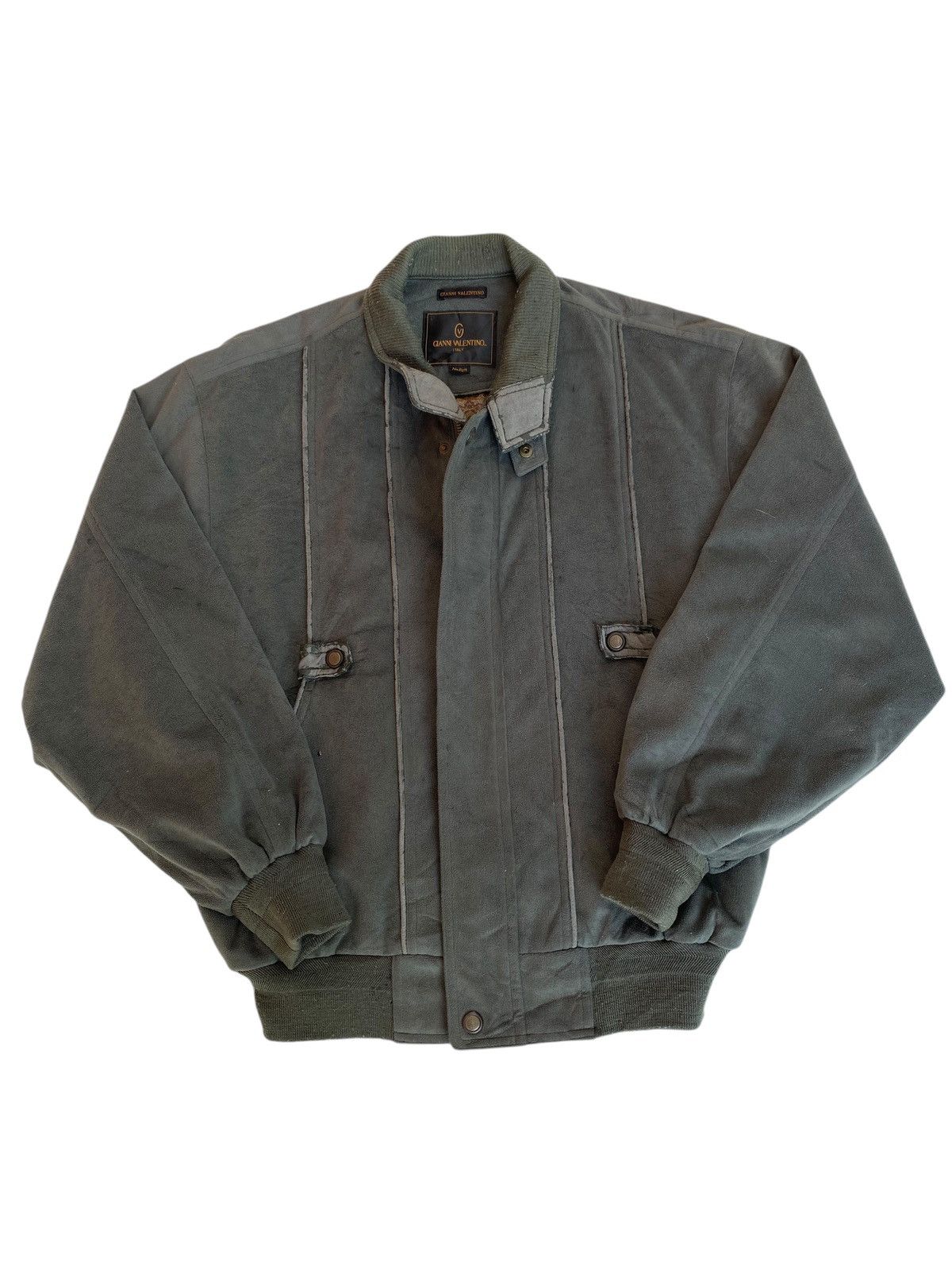 Vintage Vtg Gianni Valentino Bomber Jacket Size US M / EU 48-50 / 2 - 1 Thumbnail