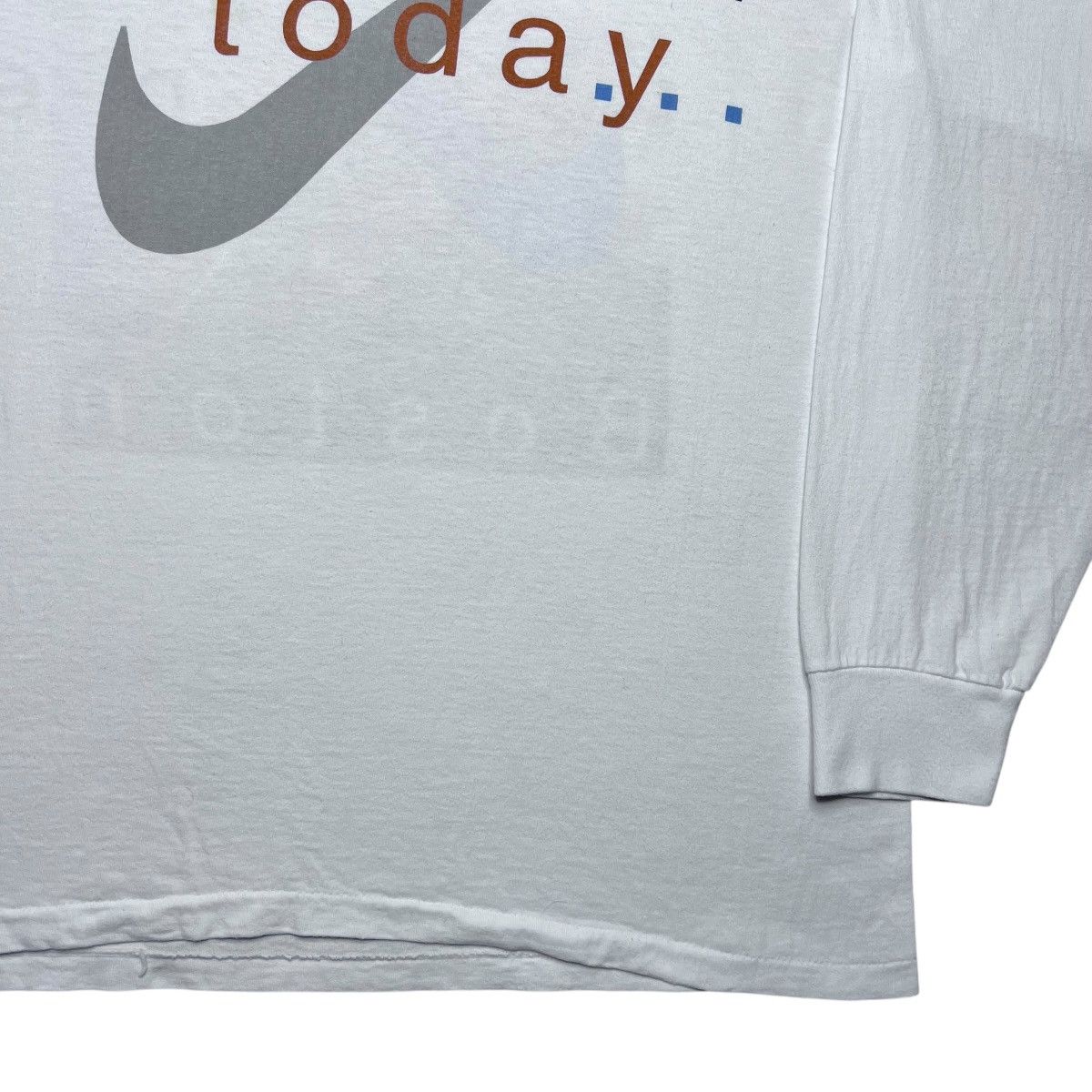 Nike 1990s Nike You Either Ran Today Or You Didn’t Boston T-Shirt Size US XL / EU 56 / 4 - 18 Thumbnail