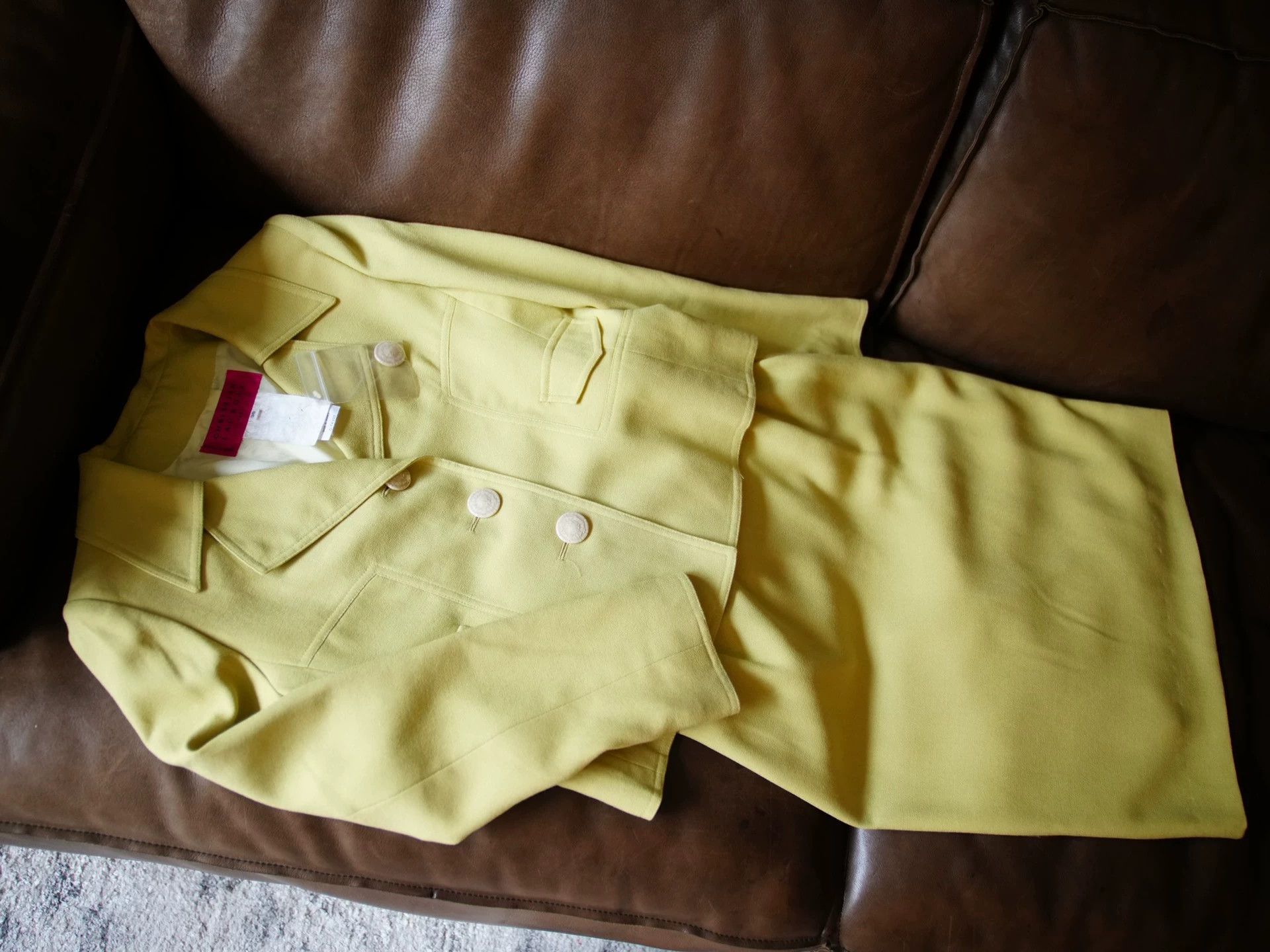 Christian Lacroix Vintage Christian Lacroix 1996 Pale Green Wool Set Size XS / US 0-2 / IT 36-38 - 2 Thumbnail