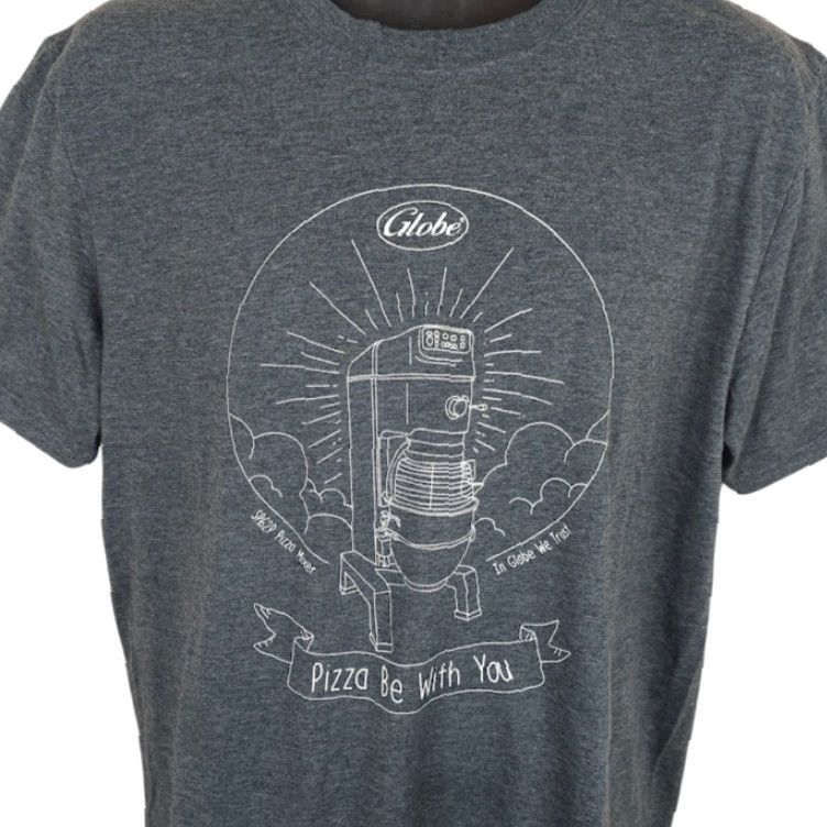Gildan Globe SP62P Pizza Mixer T Shirt Mens Size Large Gray In Globe We Trust T-Shirt Mens Large Gray Globe SP62P Pizza Mixer Size US L / EU 52-54 / 3 - 2 Thumbnail