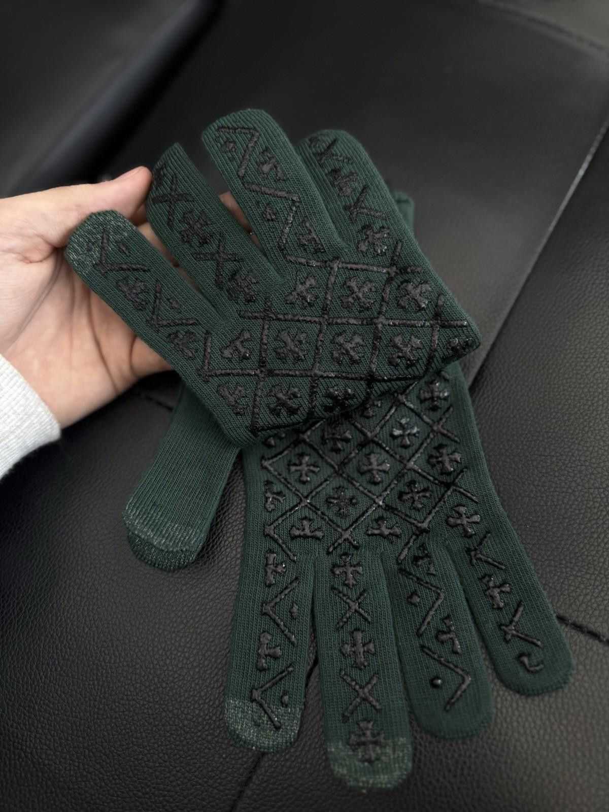 Chrome Hearts Chrome Hearts Green Gloves Size Medium Brand New RARE Size ONE SIZE - 2 Thumbnail