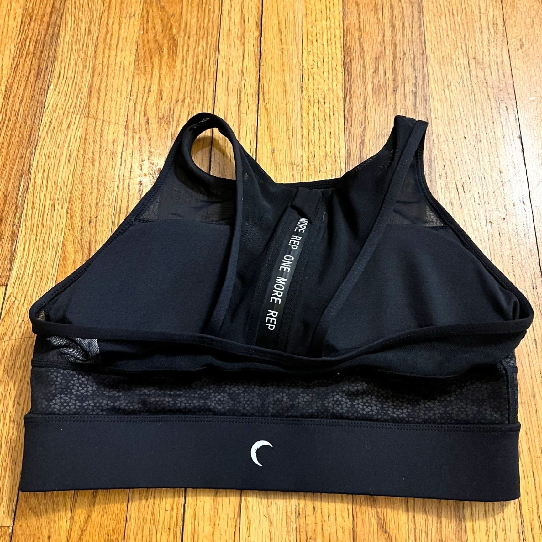 Vintage Zyia Active Sports Bra Womens Medium Black Razor Back Size ONE SIZE - 3 Thumbnail